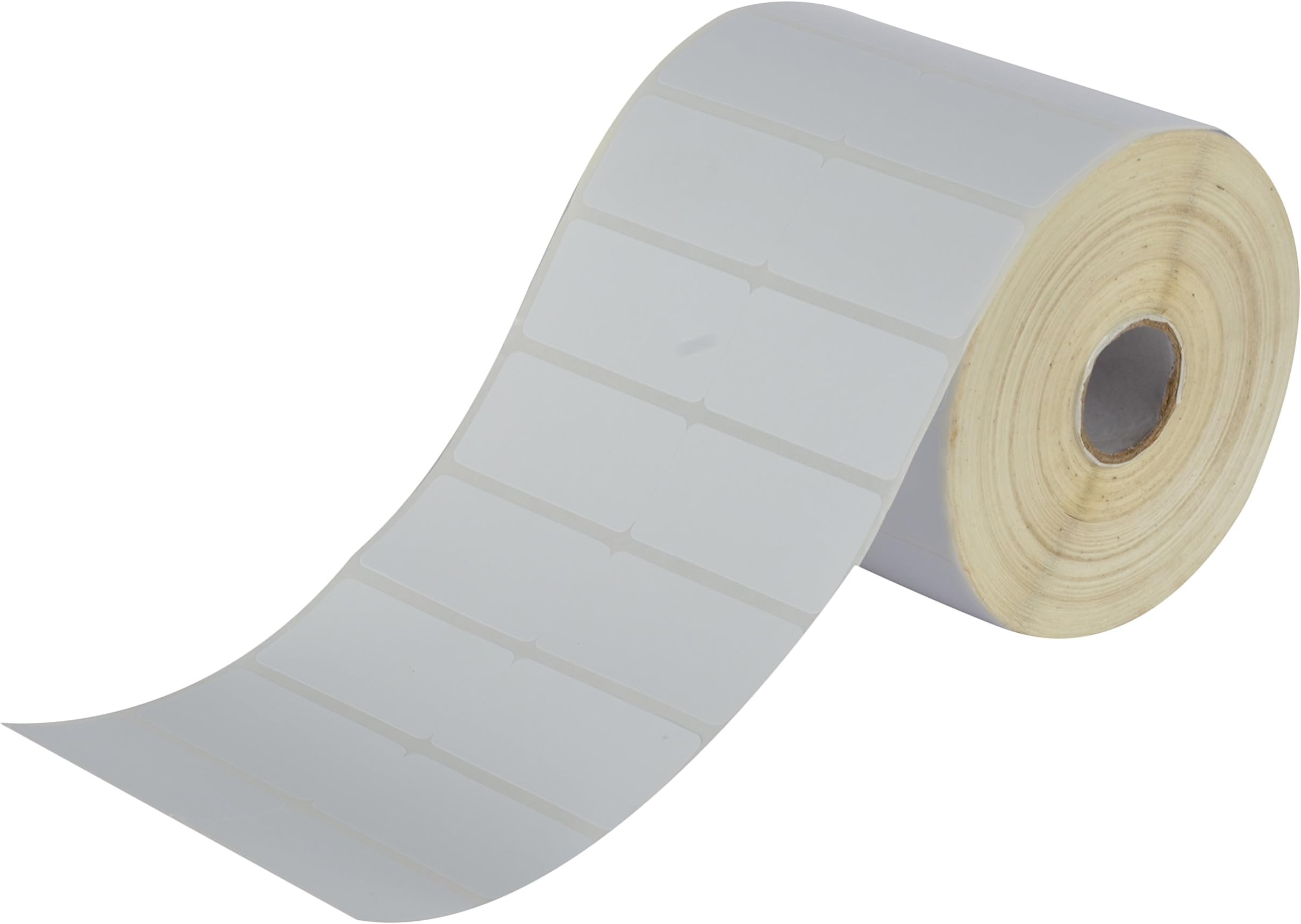 INCODE Premium HIGH Quality, CHROMO paper BARCODE LABELS, 50 mm *25 mm (2" * 1"), 2 UP Across, 1 inch Core, 4000 LABELS IN 1 ROLL