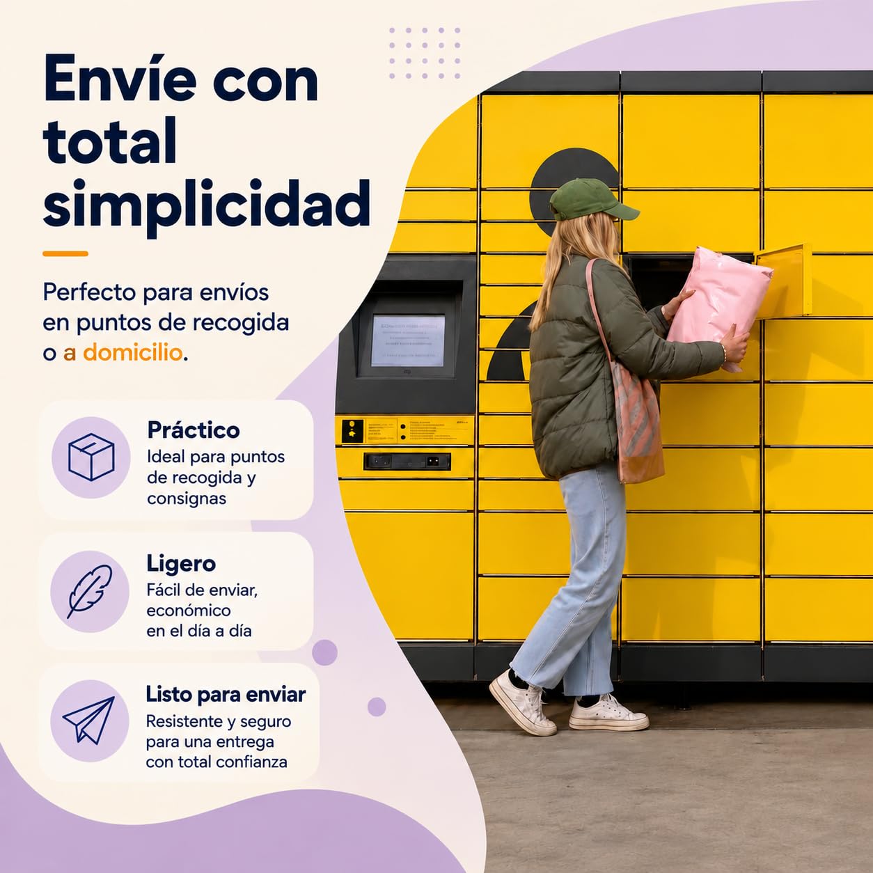 30 Bolsas Envio Vinted - S/M/L - Bolsas Para Envíos Ultra Resistente, Opaca e Impermeable, sobres plastico, Rosa