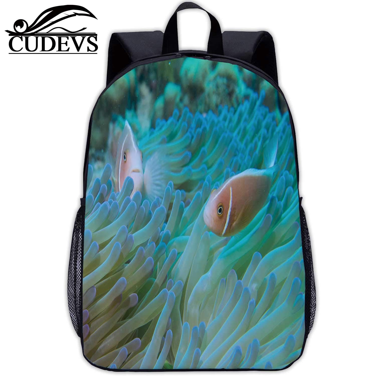 Two Anemonefish Amphiprion perideraion in an Anemone Heteractis magnifica on Australias Great Barrier Ree,Girl Bag,005187,Vintage,17in12.2 Lx5.5 Wx17 H