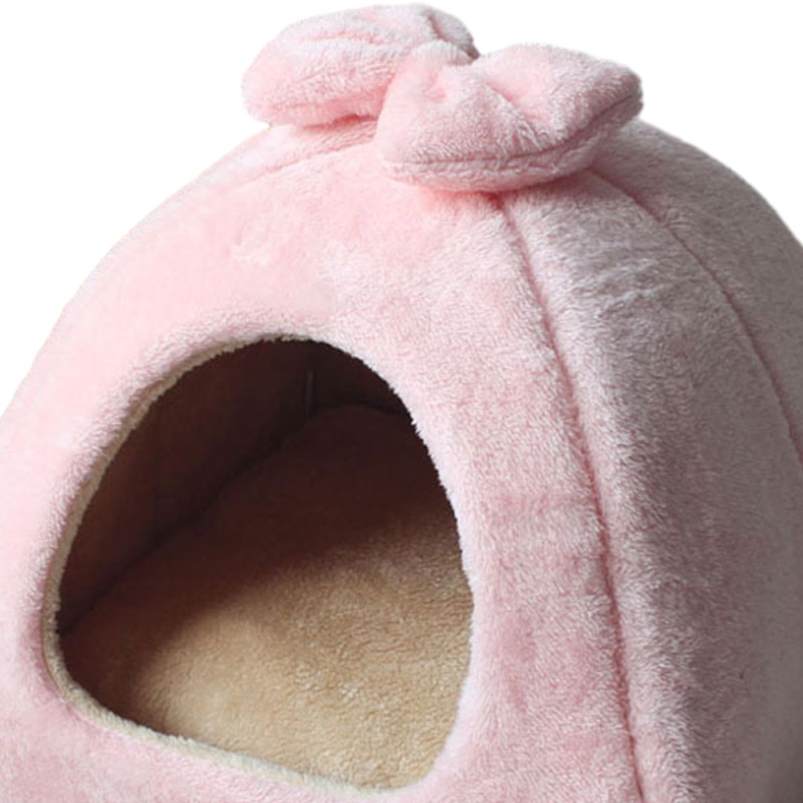 Hunde Und Katzenbett, Katzennest, Gemütliches Kissen für Drinnen, Selbstheizendes Katzennest, Haustierzelt, Höhlenbett für Hunde, 45cmx45cm