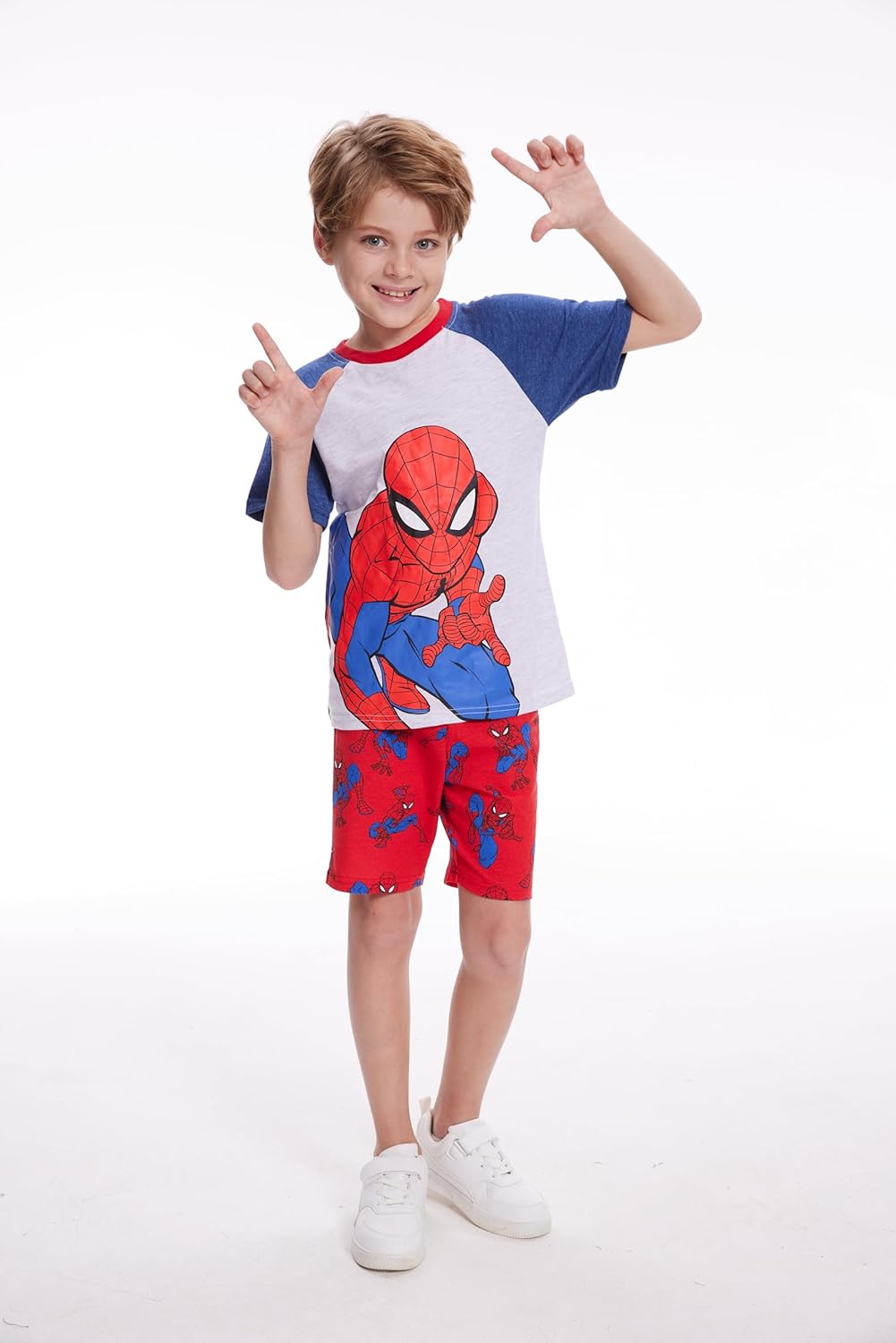 Marvel Avengers Boys Short Sleeve T-Shirt and Short Set for Toddler and Little Kids - Image 2