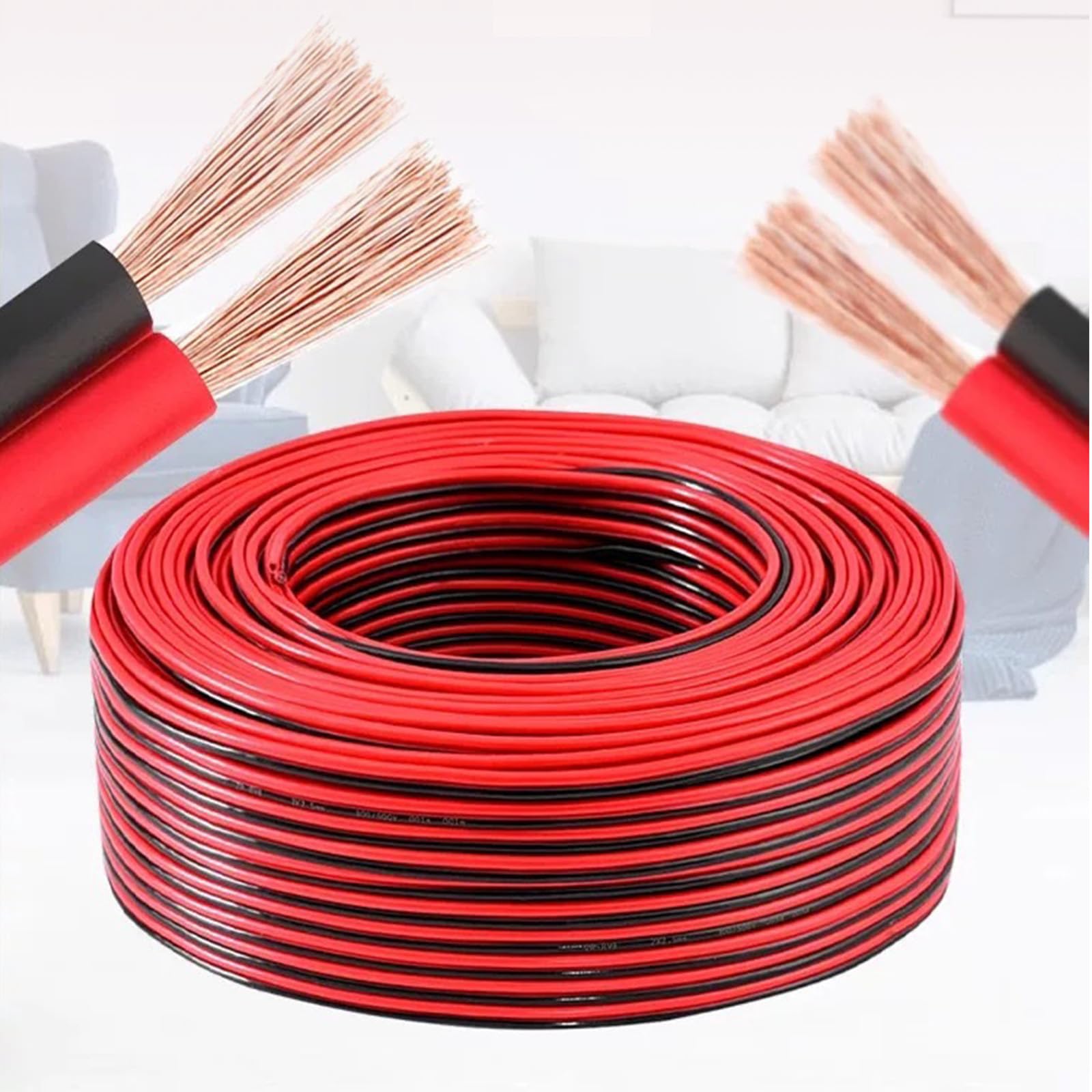awg22 電線 ケーブル 10m/20m/30m 22AWG 延長ケーブル コ…
