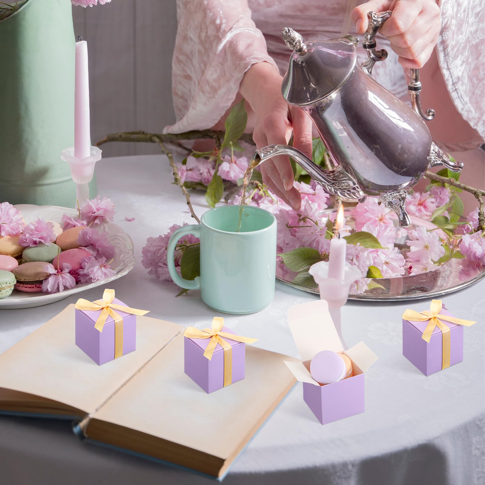 Wedding Party Favors KPOSIYA 100 Pack Silver Favor Boxes 2x2x2 Inch With  Ribbons - Wedding, Baby Shower Party Supplies CamelBak Leakproof Insulated  Shaker 20oz, image size:1600x1600