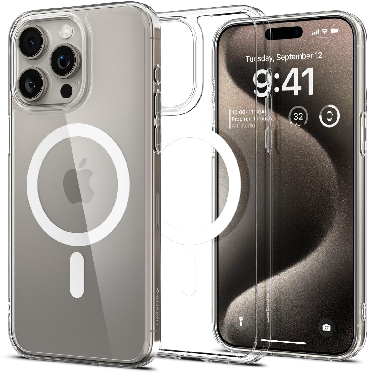 Spigen Air Skin Hybrid Magfit Back Cover Case Compatible with iPhone 15 Pro (TPU + Poly Carbonate | White) (B0C5S84SDD) Amazon Price History, Amazon Price Tracker
