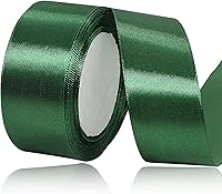 Vista 37 de Cinta de satén dorada de 3/4 pulgadas x 25 yardas, cinta de tela de color sólido para envolver regalos, manualidades, fabricación de lazos