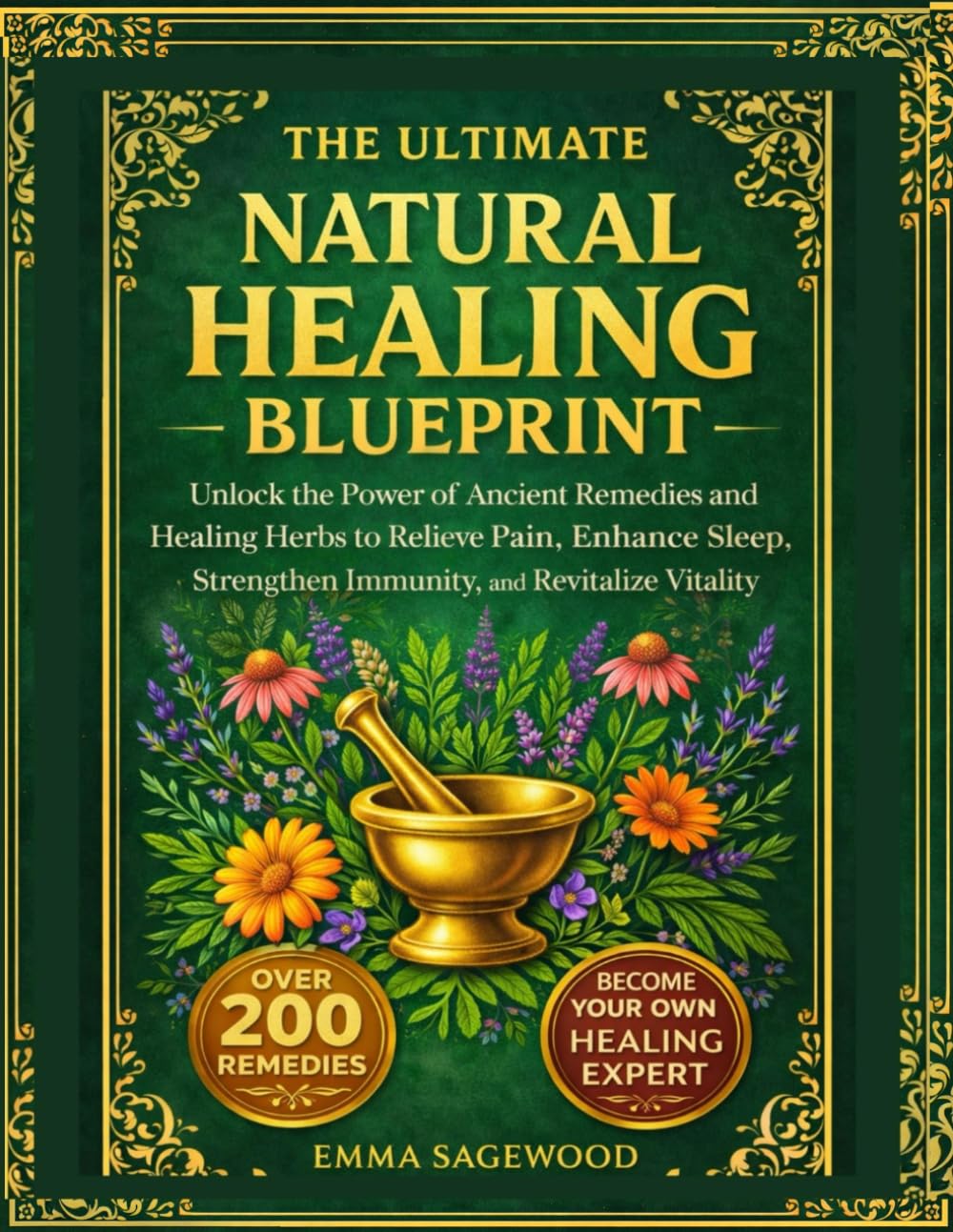 THE ULTIMATE NATURAL HEALING BLUEPRINT: Unlock the Power of Ancient Remedies and Healing Herbs to relieve Pain, Enhance Sleep, Strengthen Immunity and Revitalize Vitality