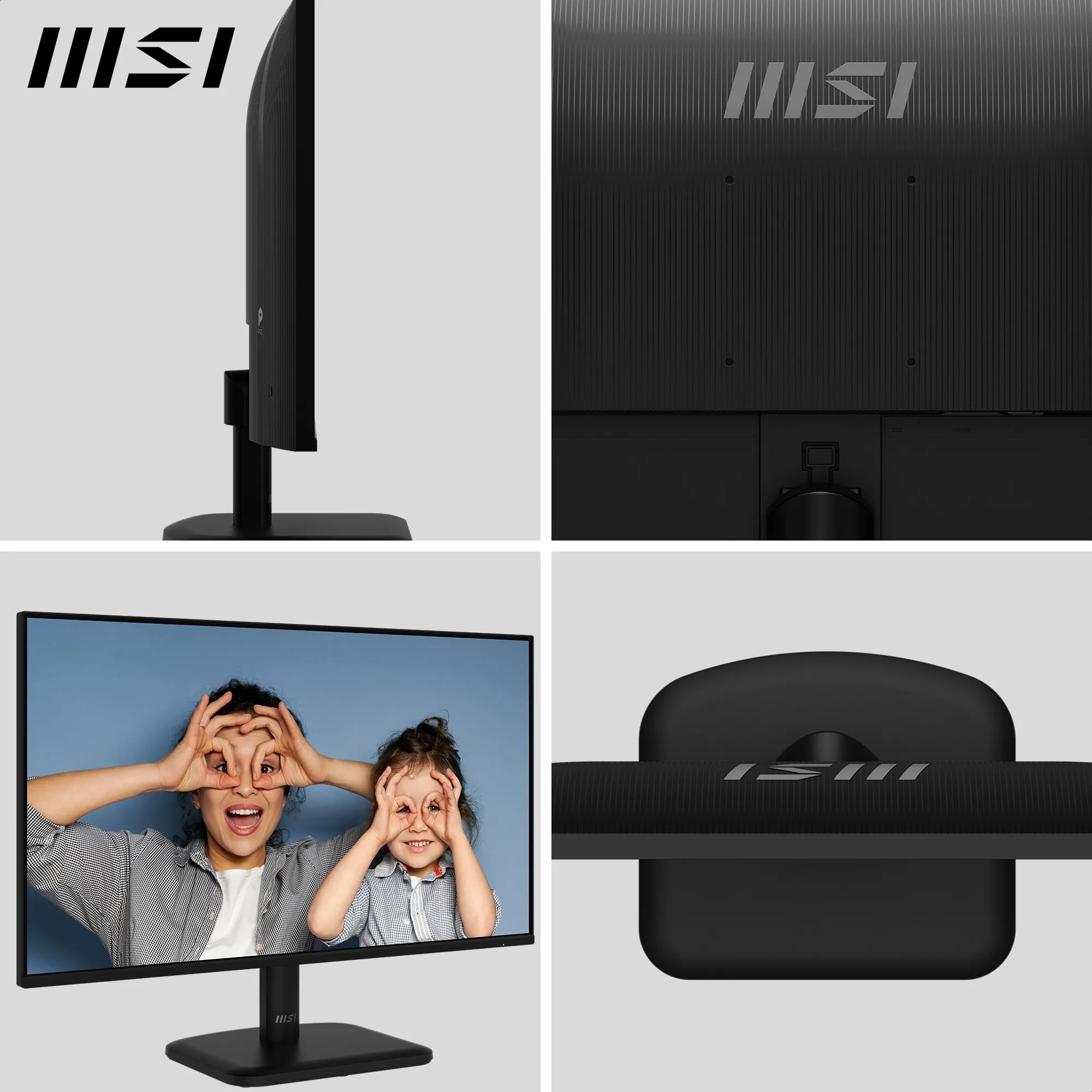 MSI PRO MP251LDE E2 - Monitor per ufficio FHD da 24", pannello IPS 1920 x 1080, senza cornice a 4 lati, 120 Hz, per gli occhi, inclinazione, HDMI 1.4b, D-sub