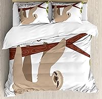 Vista 216 de Ambesonne Juego de funda de edredón de baloncesto, silueta de jugador de baloncesto, promoción de campeonato de competencia de atleta, juego de ropa