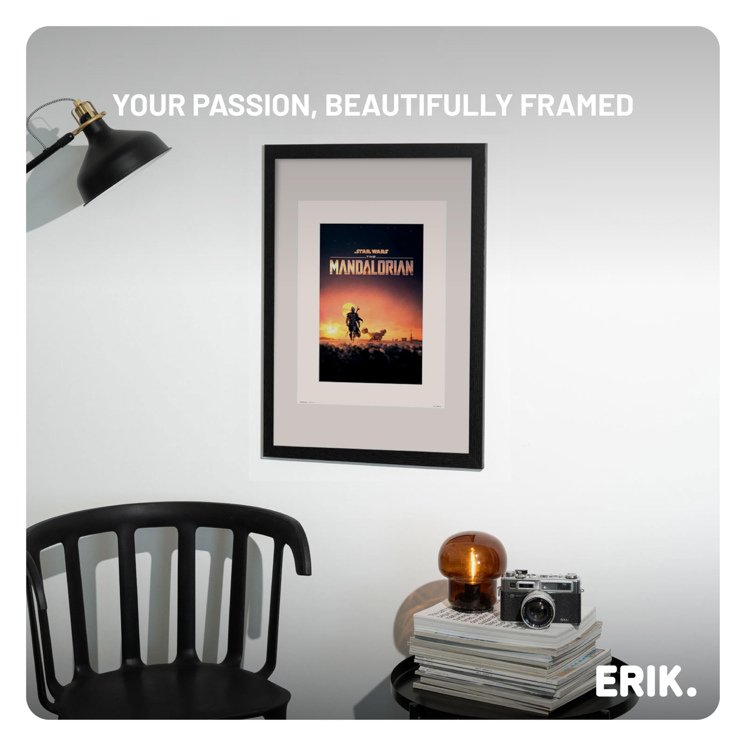 Grupo Erik Poster Frame 42 x 59.4cm - A2 Picture Frame, Black Photo Frames, Picture Frames, Large Picture Frames, Wall Art, Wall Photo Frame, Home Decor, Wall Decor