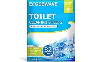 Eco-Friendly Toilet Bowl Cleaning Sheets (32 Cleans)