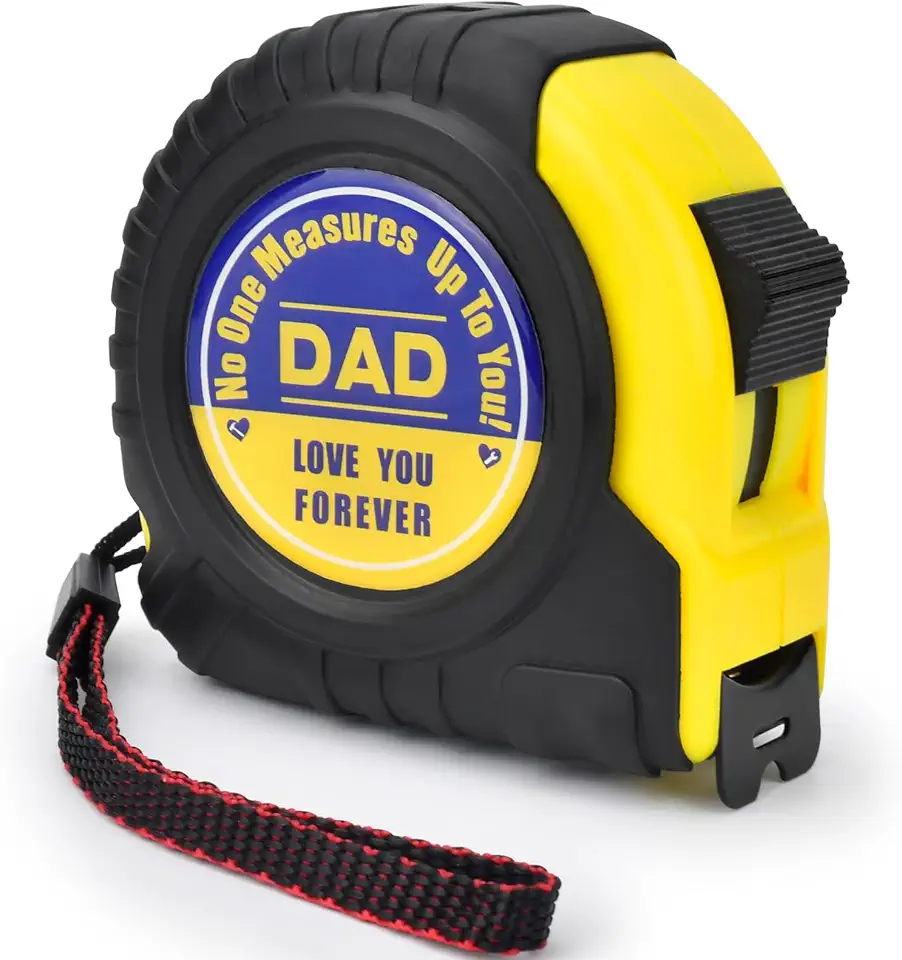 Christmas Gifts for Dad Tape Measure - Measuring Tape 25 ft Stocking Stuffers for Dad Birthday Fathers Day from Kids Daughter Son Wife Engraved Retractable Digital Carpenter Tool Measurement Tape