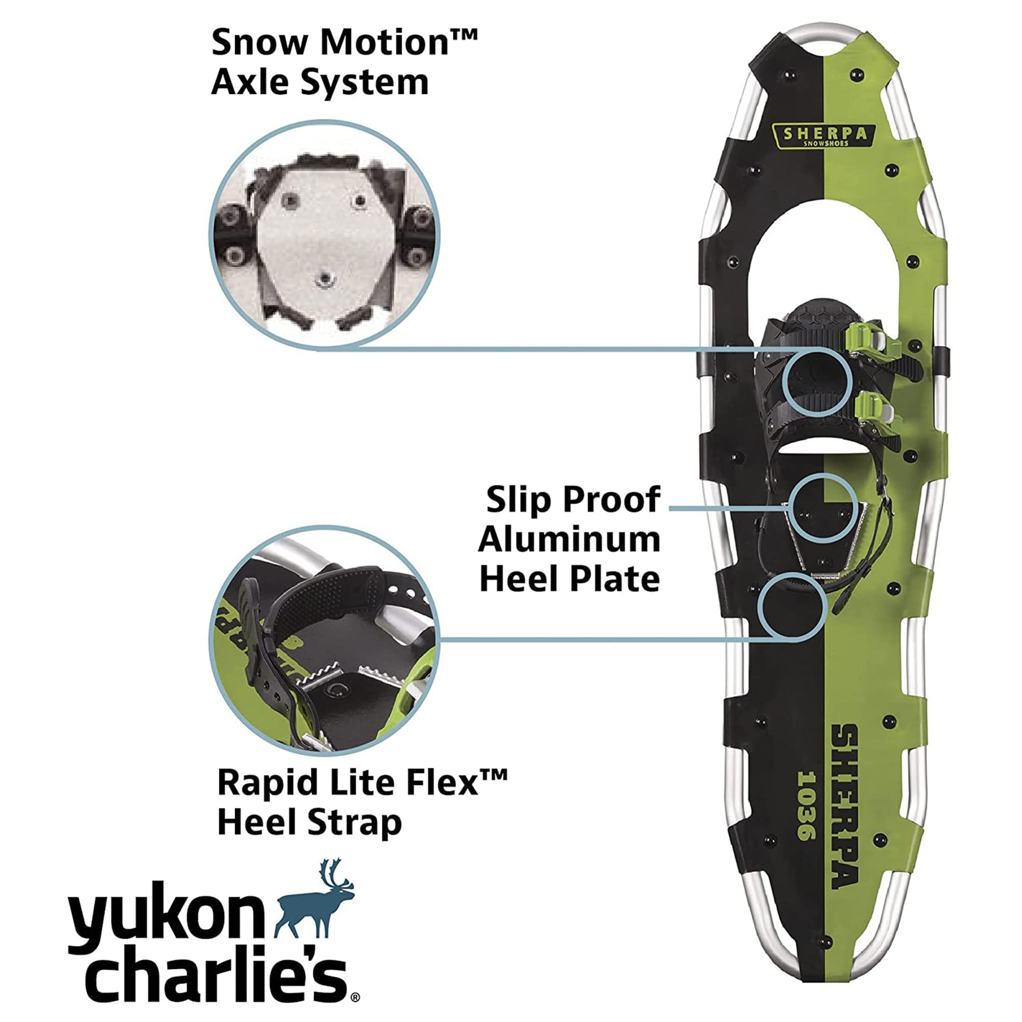 Yukon Charlie's Kit de Raquettes à Neige Sherpa