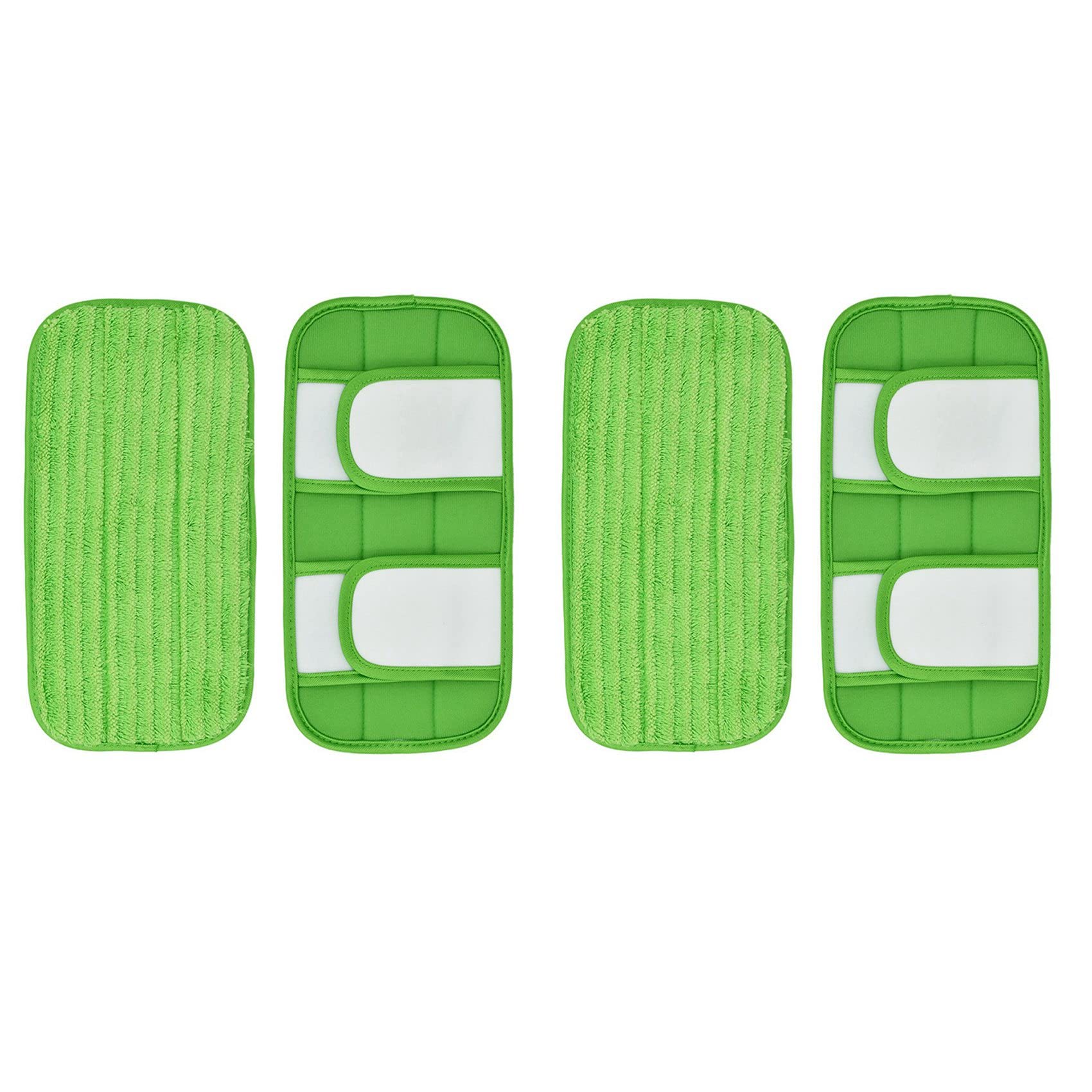 Hndhbfgrt 4PCS Wet/Dry Flat Mop Cloth Microfiber Floor Mop Replacement for Sweeper Machine Washable Easy to Replace