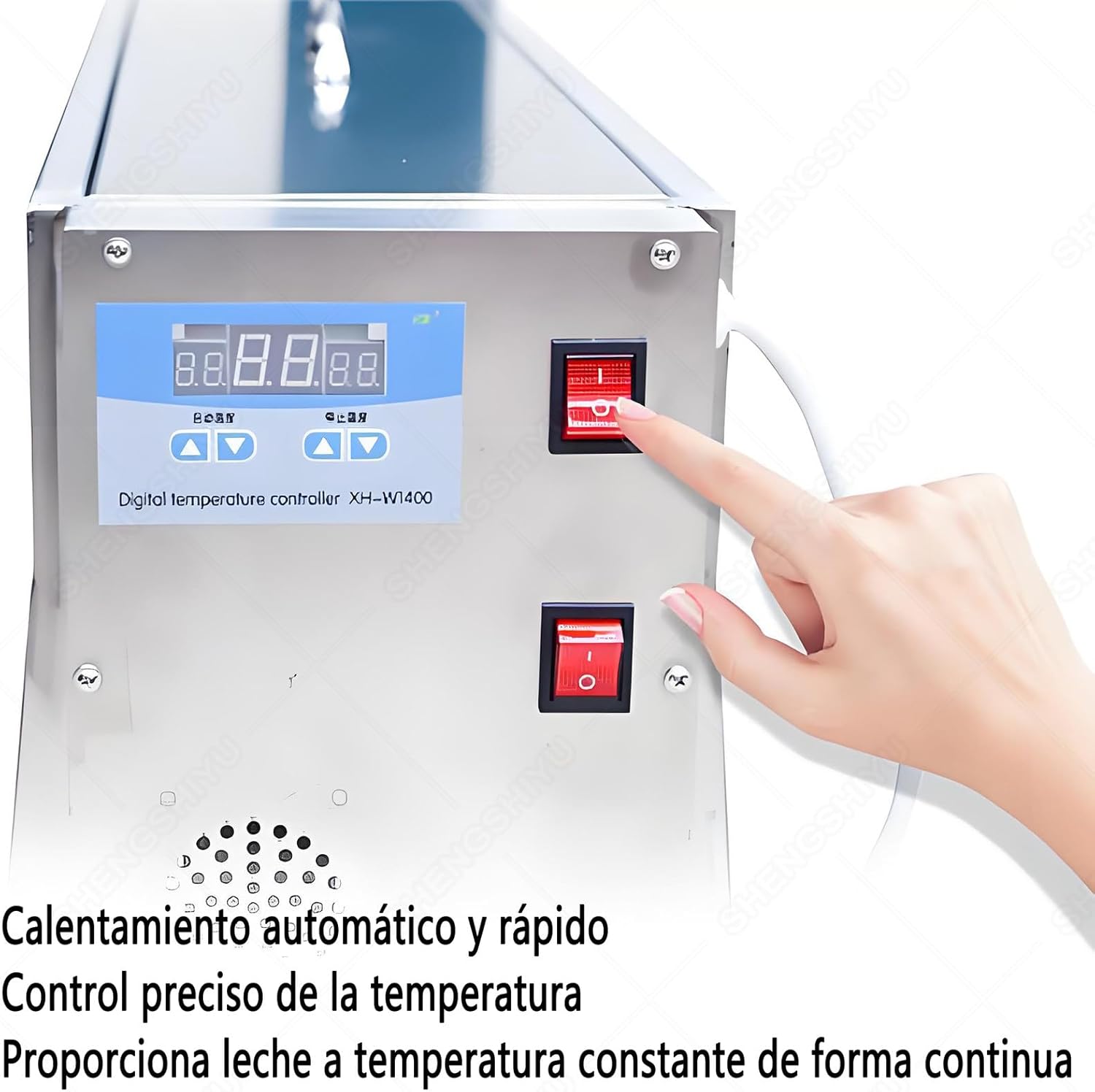 Automatic 15/20L Piglet Milk Feeding Machine,Automatic Constant-Temperature Heating with Leak-Proof Nipples,Simulates Sow Calls,Stainless Steel Piglet Lactation Feeder 20L
