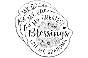 My Greatest Blessings Call Me Grandma Sticker Decal 3-Pack