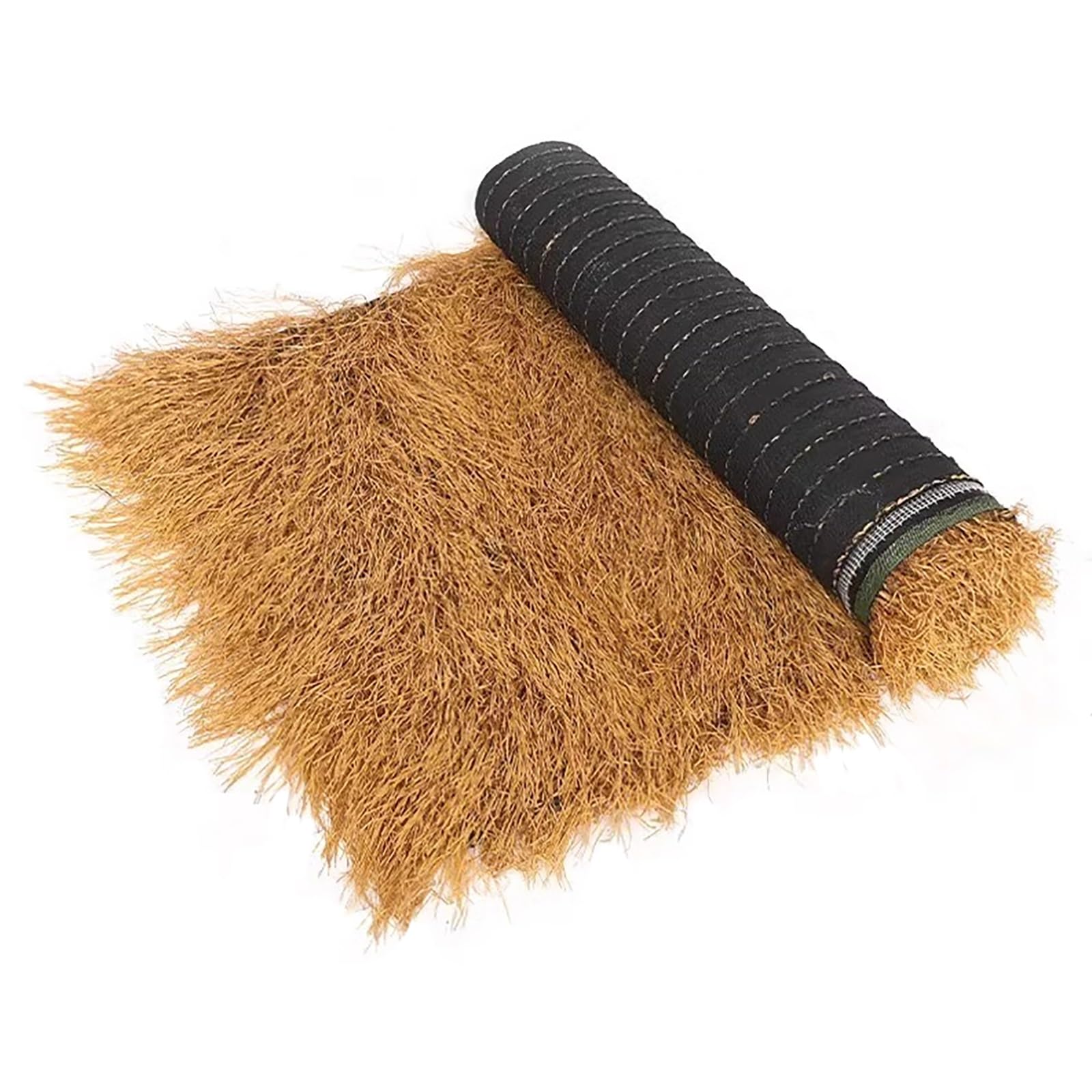 Ta ognioodporna syntetyczna strzecha do chat i barów Tiki, sztuczne rolki słomy, sztuczna strzecha do dekoracji patio i basenu (100 x 400 cm) - styl meksykański