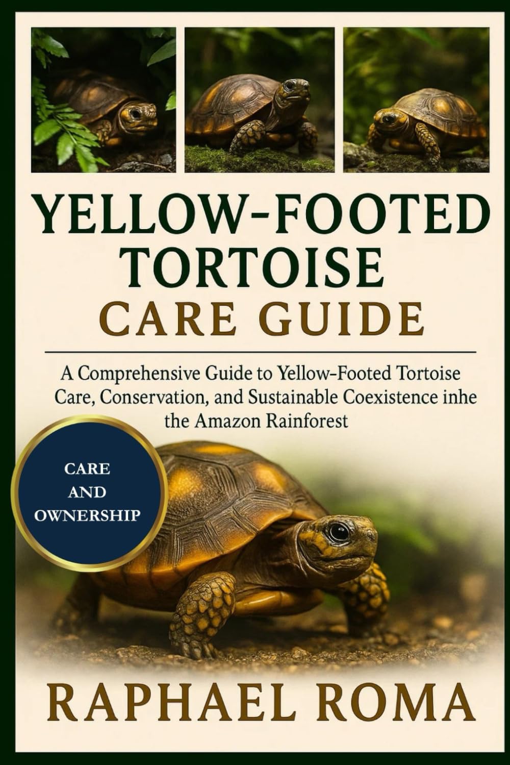 YELLOW-FOOTED TORTOISE CARE GUIDE: A Comprehensive Guide to Yellow-Footed Tortoise Care, Conservation, and Sustainable Coexistence in the Amazon Rainforest