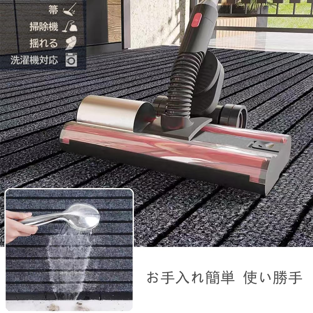 Amazon | 玄関マット業務用 家庭用 屋外室内 無地 大判 滑り止め防音