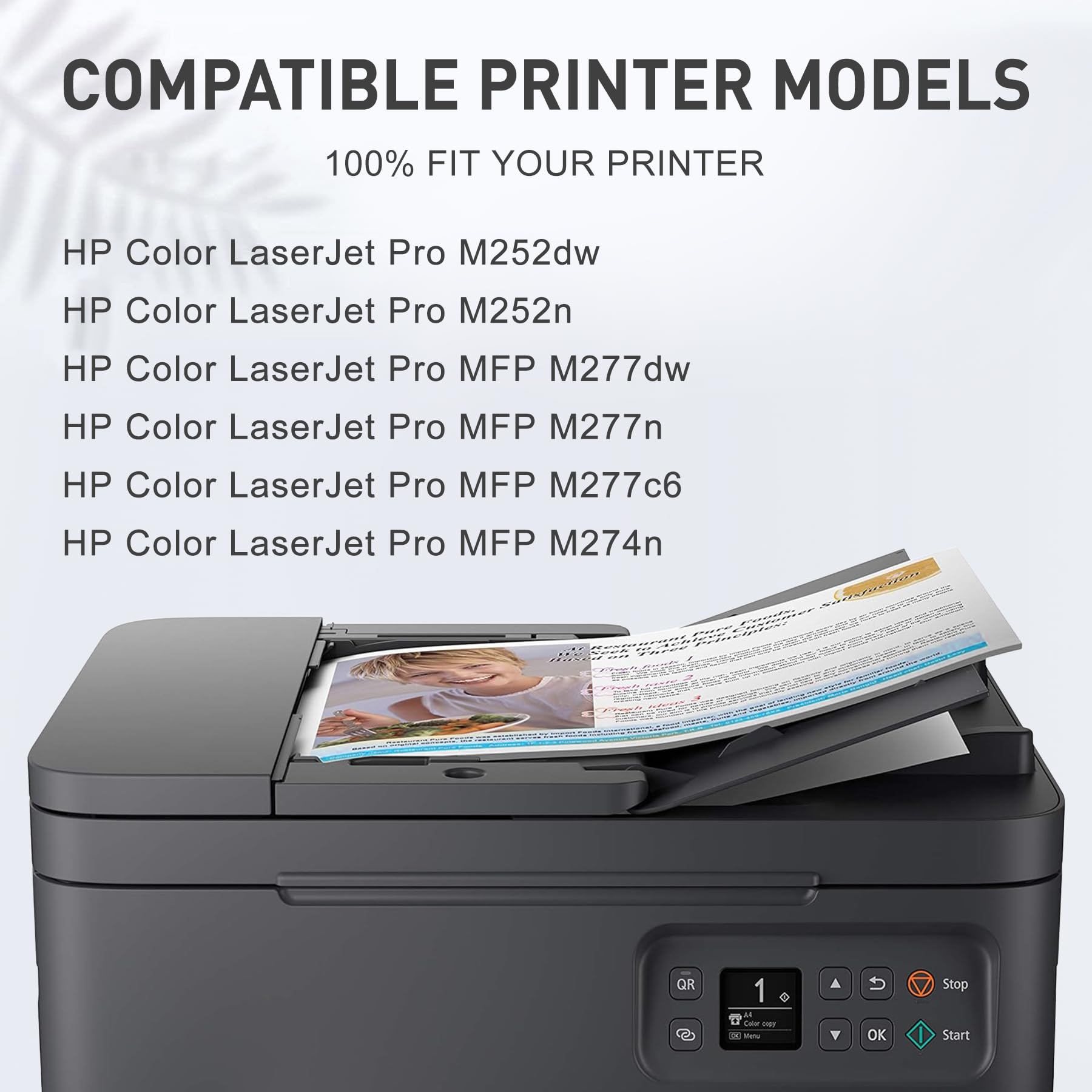 201X CF400X toner zamiennik do HP 201X CF400X CF401X CF402X CF403X toner kompatybilny z HP Color LaserJet Pro M252dw M252n MFP M277dw M277n M274n M277c6 (4 sztuki)