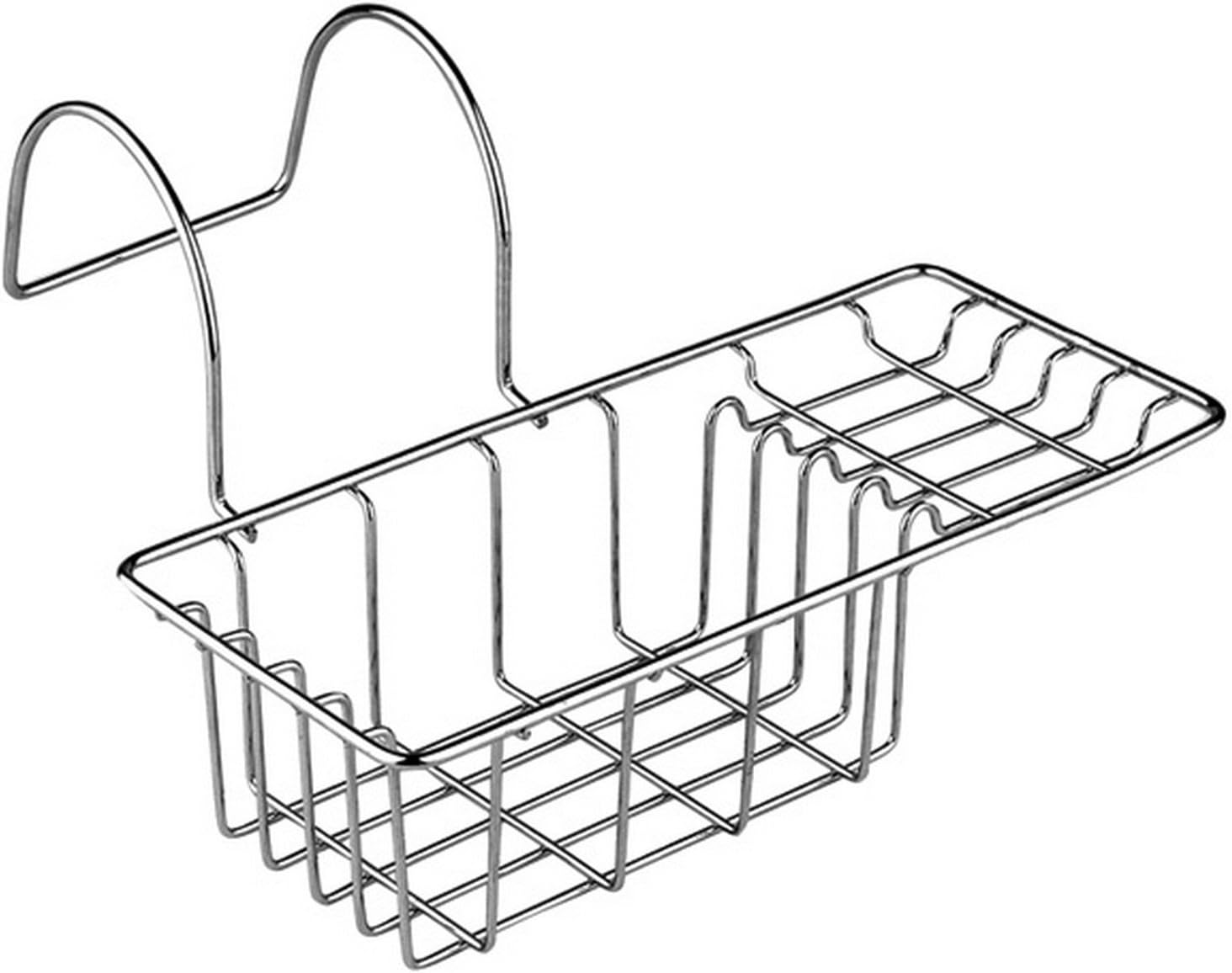 Premier Housewares Bath Rack - Chrome,H15 x W27 x D25cm, Silver