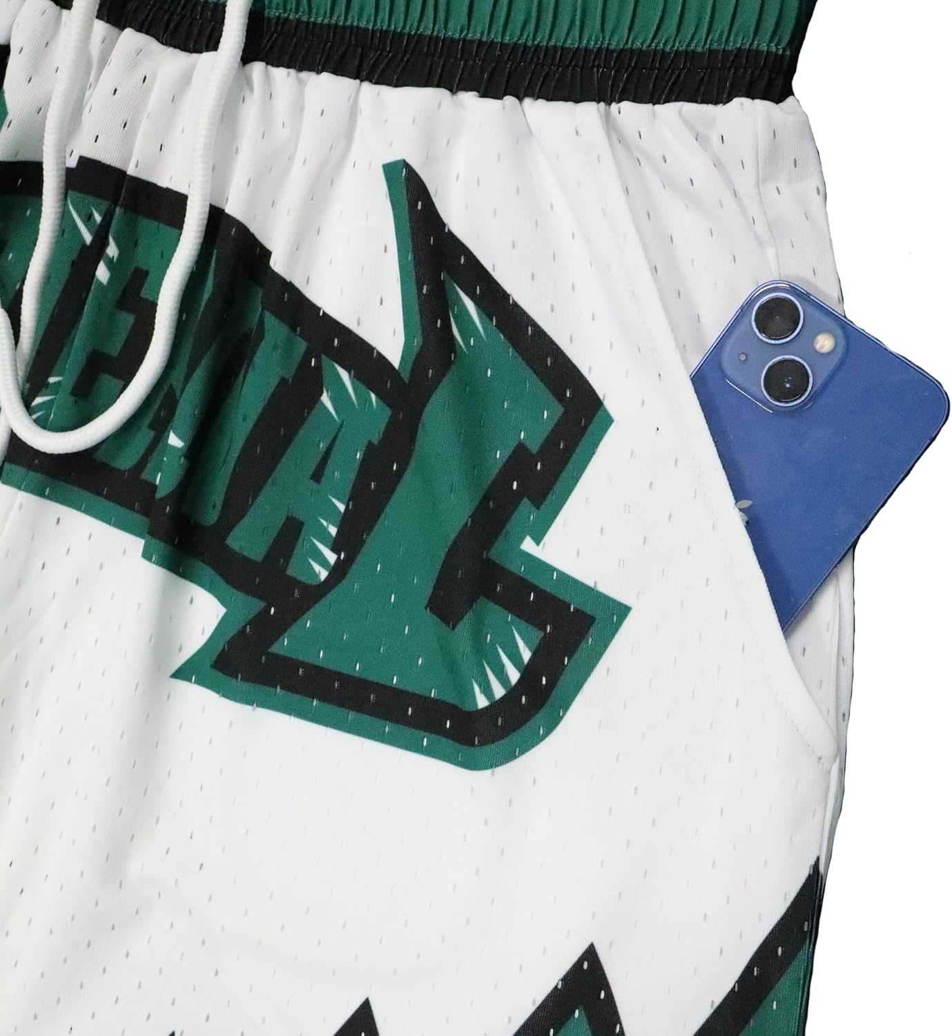 Men Basketball Shorts Graphic Mesh Drawstring Retro Sport Workout Gym Running Athletic Shorts - Image 7