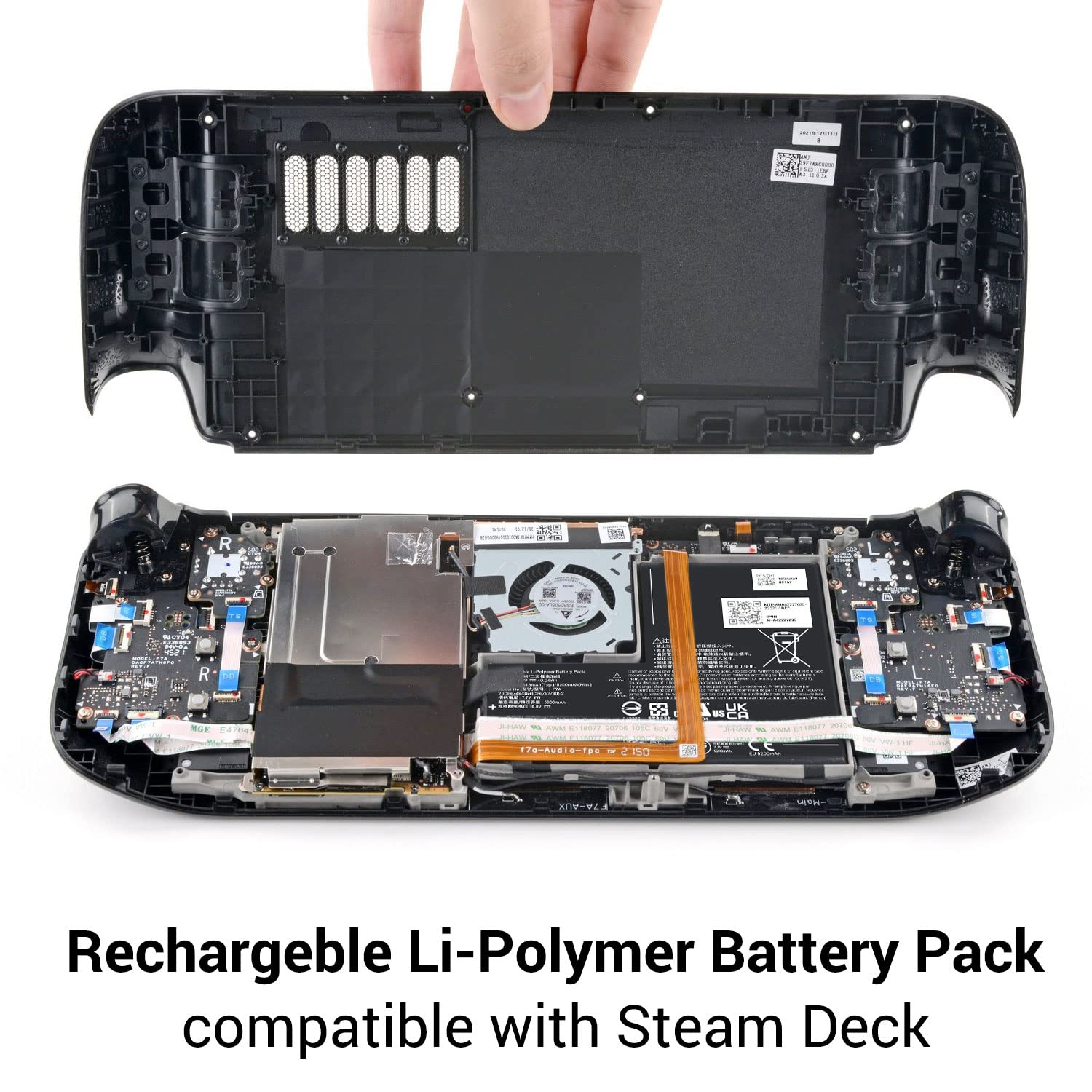 Batteria di ricambio compatibile con Steam Deck, sostituzione batteria 5313mAh, accessori per Steam Deck