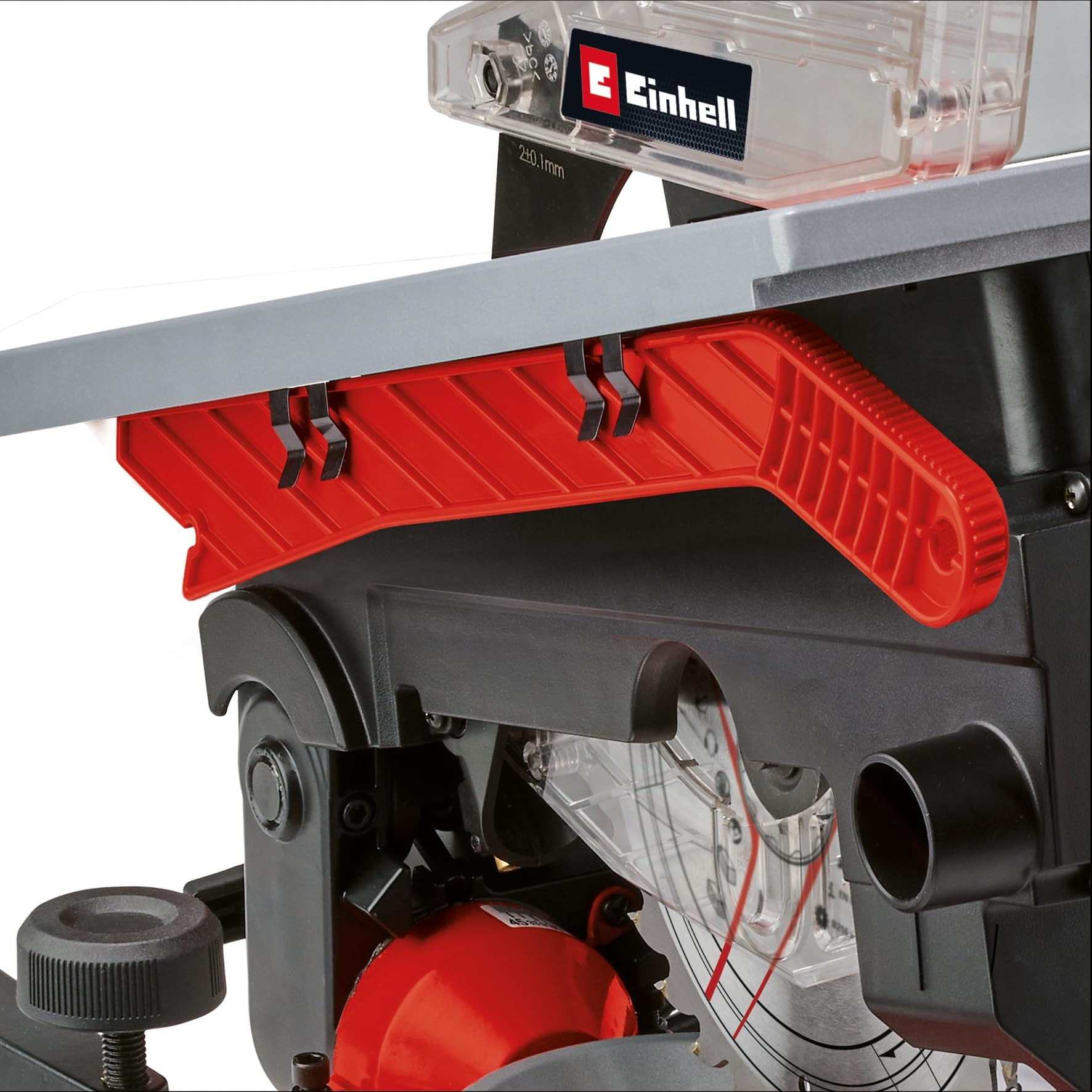 Einhell, troncatrice con banco superiore TE-MS 216 T (1500 W, Ø 216 mm lama, larghezza di taglio 120 mm, profondità di taglio 55 mm, incl. linea di taglio laser, funzione sega circolare da tavolo)