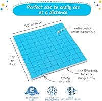 Vista 4 de Simply magic 131 + 4 unidades de base magnética azul jumbo de diez bloques para matemáticas + encabezados, manipuladores matemáticos, base de 10