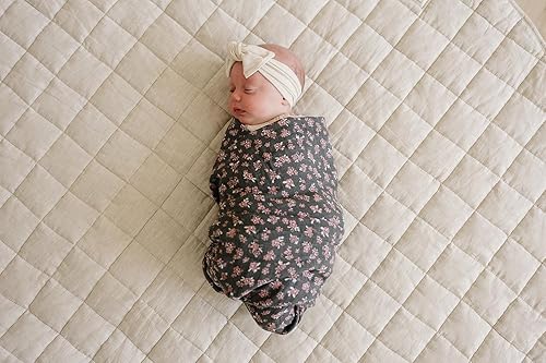 Vista 22 de Mebie Baby Manta de muselina Autumn Bloom, manta moderna y neutra para bebé niña o niño, mantas suaves para bebé, manta para recién nacido, 0-3