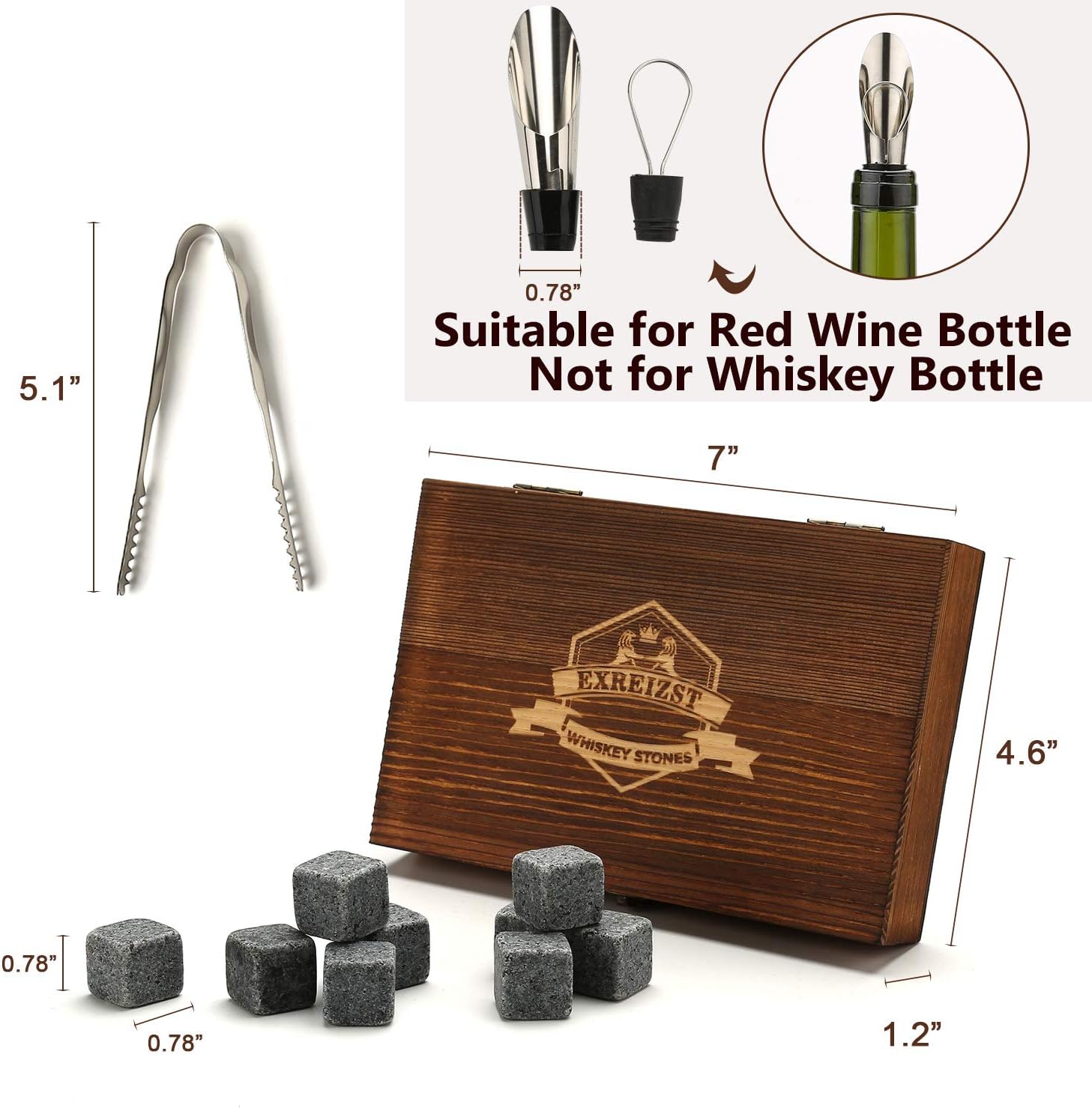 Promo 40% OFF Whiskey Stones Gift Set - 9 Granite Chilling Stones Whisky Rocks - Reusable Ice Cubes with Tongs Stopper - Best Drinking Gift for Men Dad Party Birthday Anniversary Retirement Father's Day (Gray) 50% Off Discount Whiskey Stones Gift Set - 9 Granite Chilling Stones Whisky Rocks - Reusable Ice Cubes with Tongs Stopper - Best Drinking Gift for Men Dad Party Birthday Anniversary Retirement Father's Day (Gray)