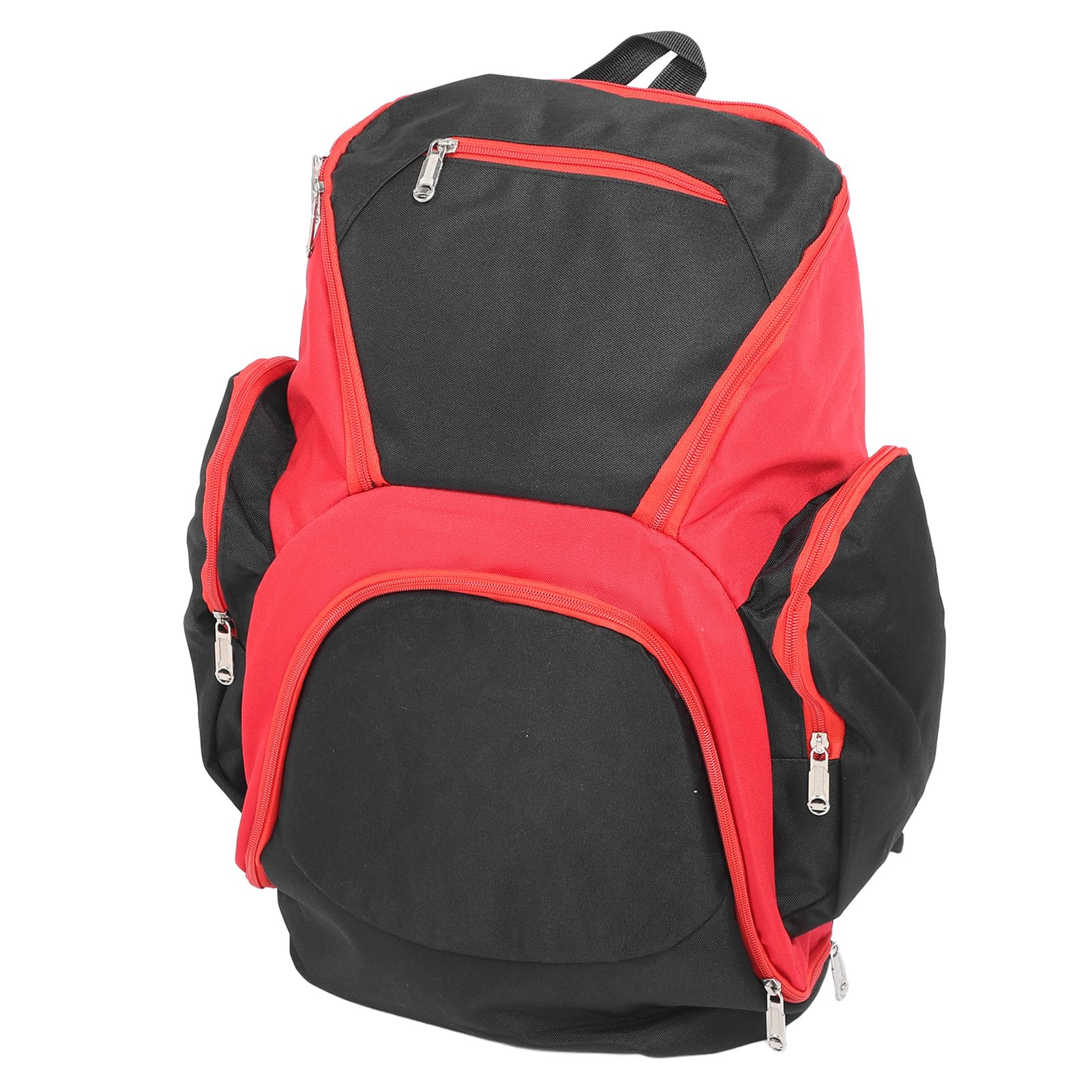 Plecak koszykówki duża pojemność wielofunkcyjna torba sportowa z wieloma kieszeniami do przechowywania do koszykówki siatkówkę piłkarską Oxford Cloth Black Red 25.3 un