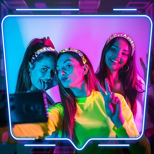 Miniatura 4 de Tigeen Light up Headband LED Glow Headbands Glow in The Dark Headband LED Hair Accessories for Wedding Party Favor
