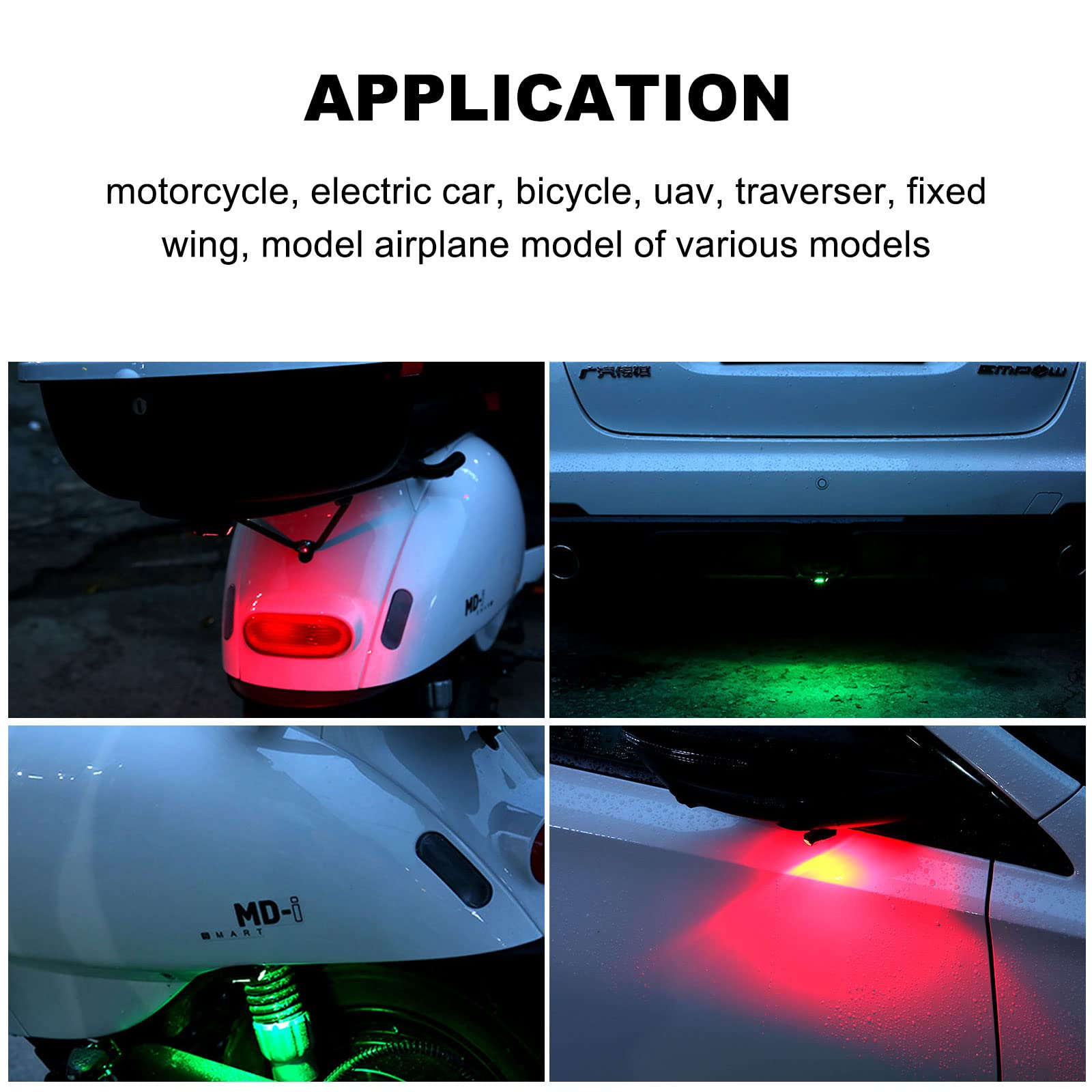 Lampe Stroboscopique Pour Drone, 4 Couleurs Réglables, Anti-collision, Avec Batterie Intégrée De 110 MAh De Rechange Pour La Plupart Des Accessoires De Rechange De Drone
