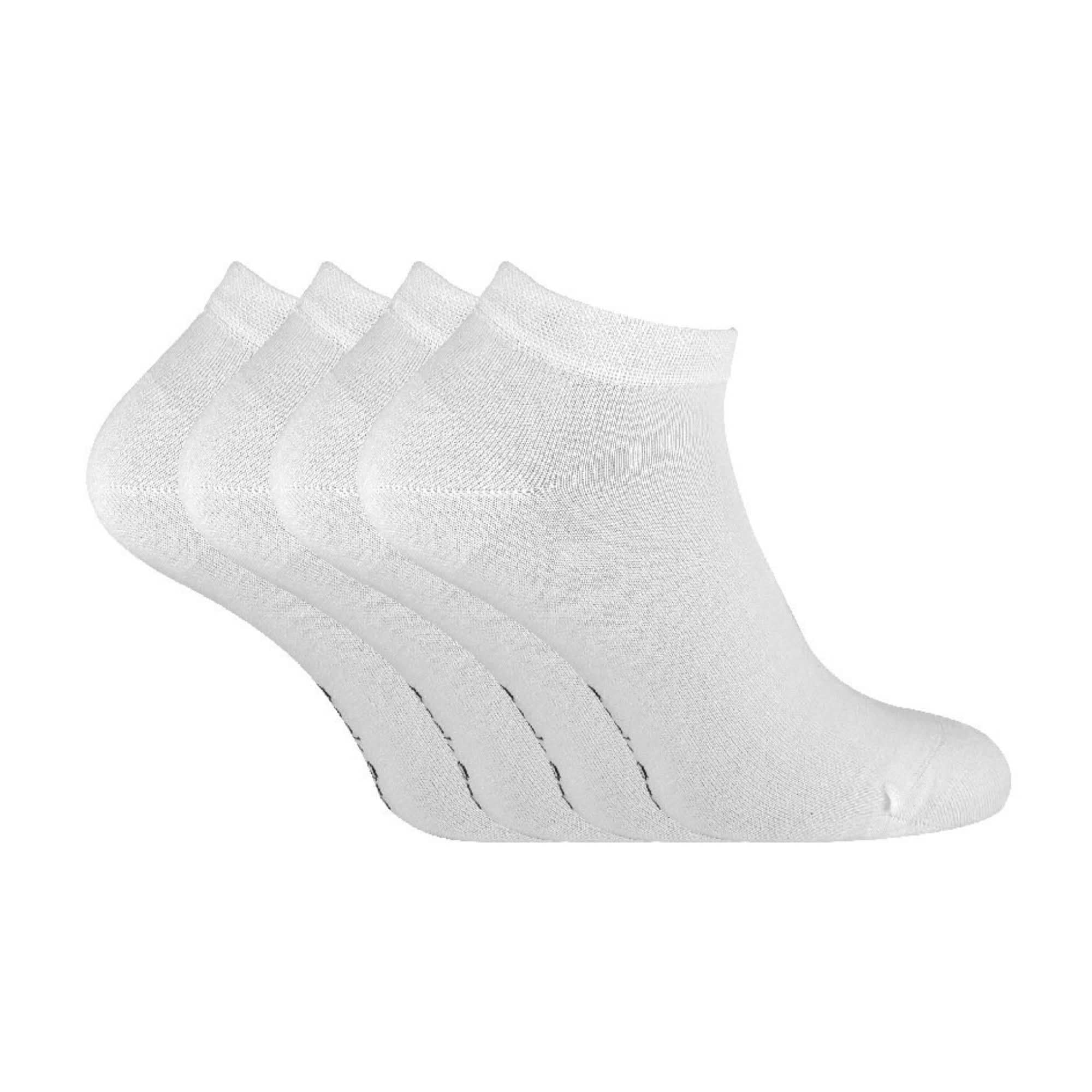 Sock Snob - Mens 4 Pairs Bamboo Breathable Low Cut Ankle Trainer Socks