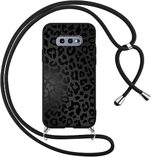Foonary Handyband Hülle mit Band für Samsung S24 Ultra 5G 6,8" Handyhülle, Leopard Design Kette Necklace Case mit Kordel zum Umhängen Silikon Kratzfest Cover Schnur für Samsung Galaxy S24 Ultra 5G