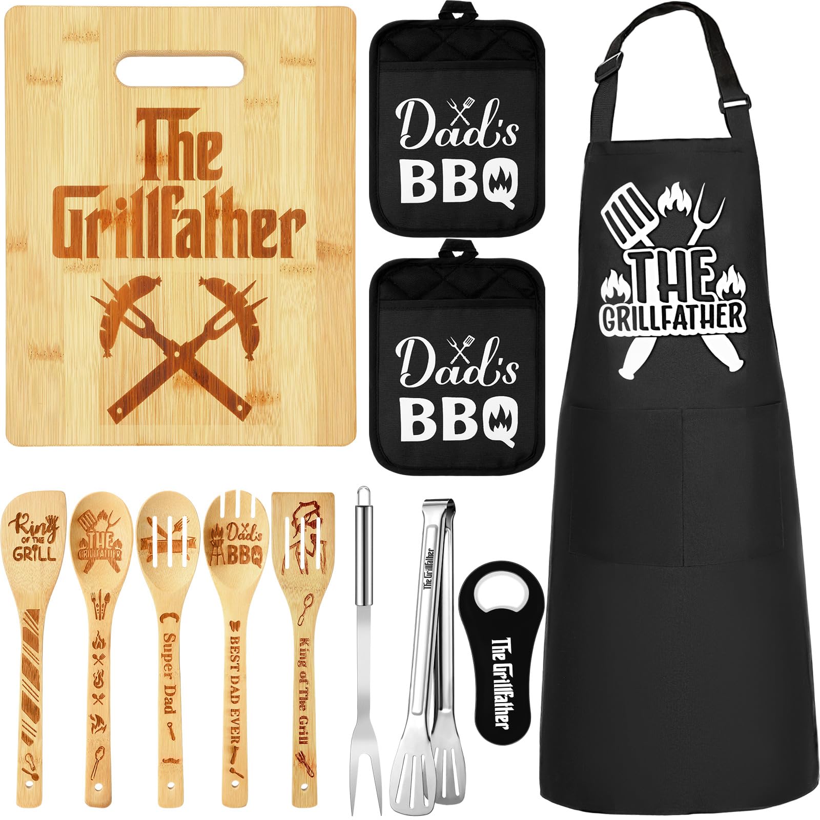 Honeydak 12 Pcs Dad Gifts BBQ Tool Set