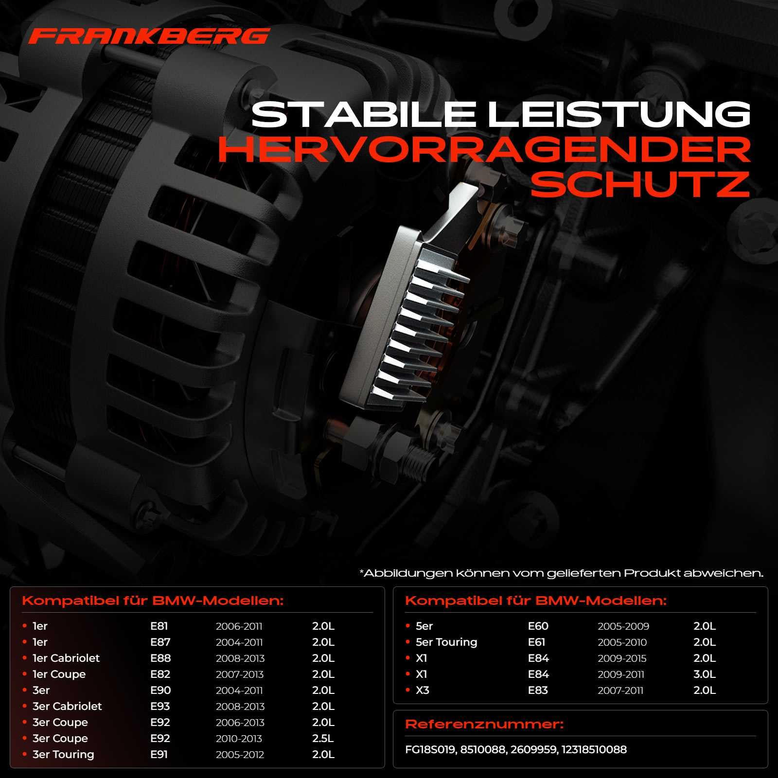 Frankberg Lichtmaschinenregler Generatorregler FG18S019 2609959