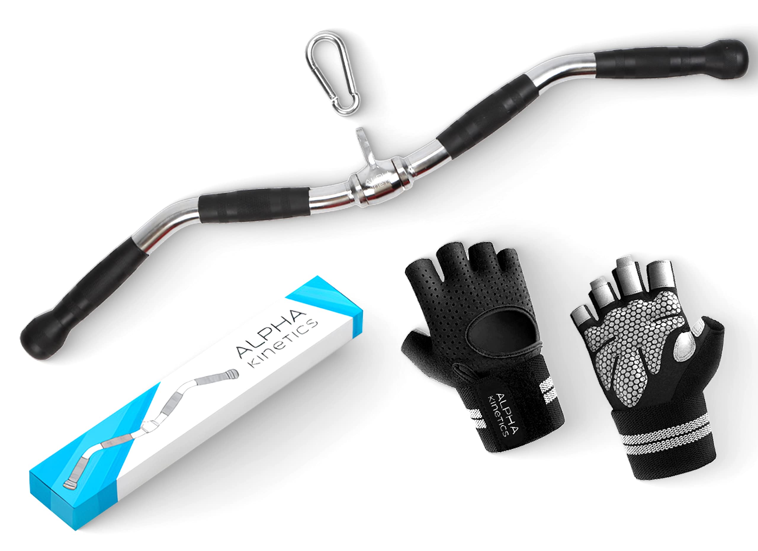 Buy LAT Bar Bundle, LAT Pull Down Bar Attachment, Wrist Supporting Gym