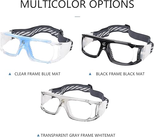 Miniatura 7 de SooGree - Lentes deportivos para correr, lentes de protección polarizados, anti niebla absorción de golpes con correa ajustable