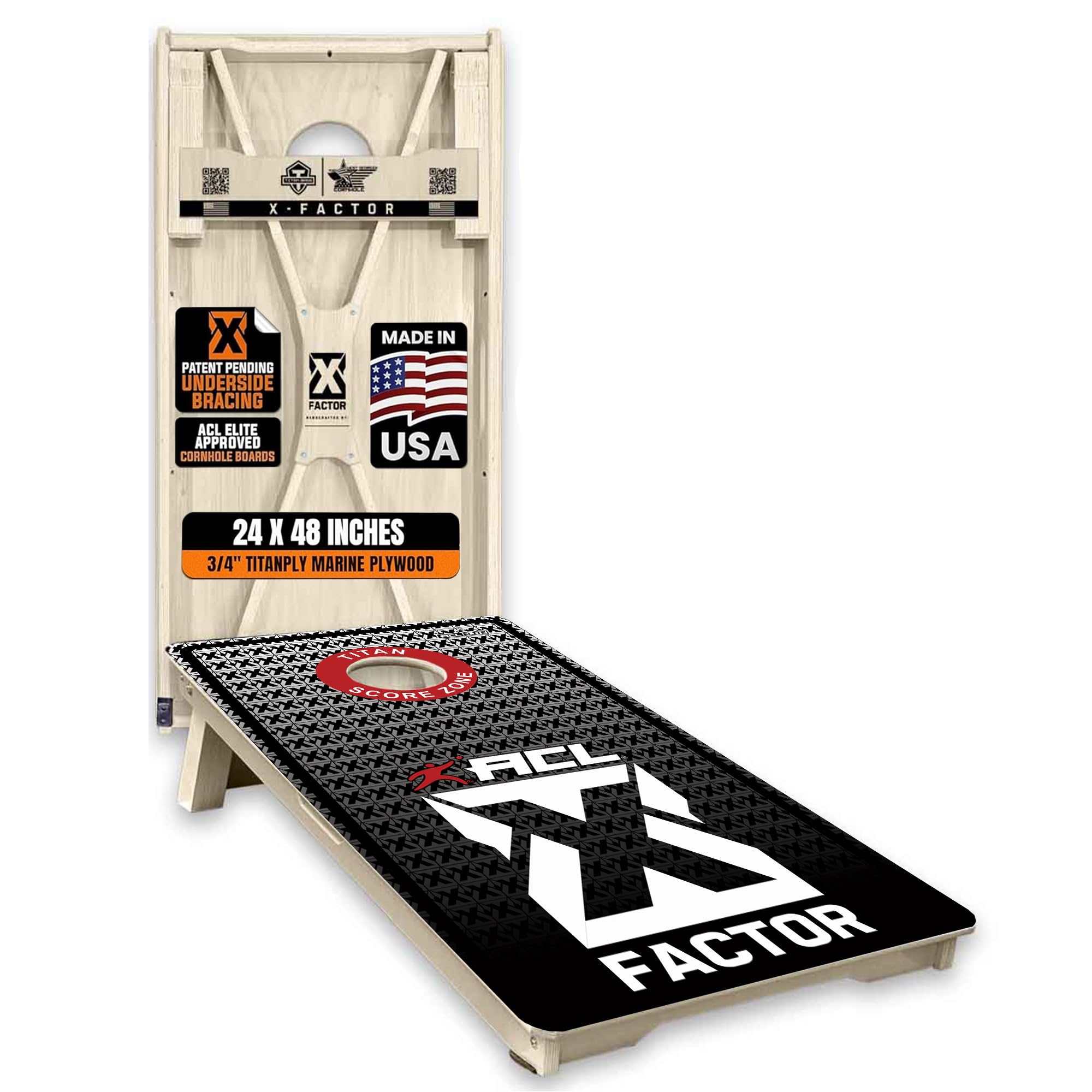 Amazon.com : Titan Bags X Factor Two Regulation Cornhole Boards