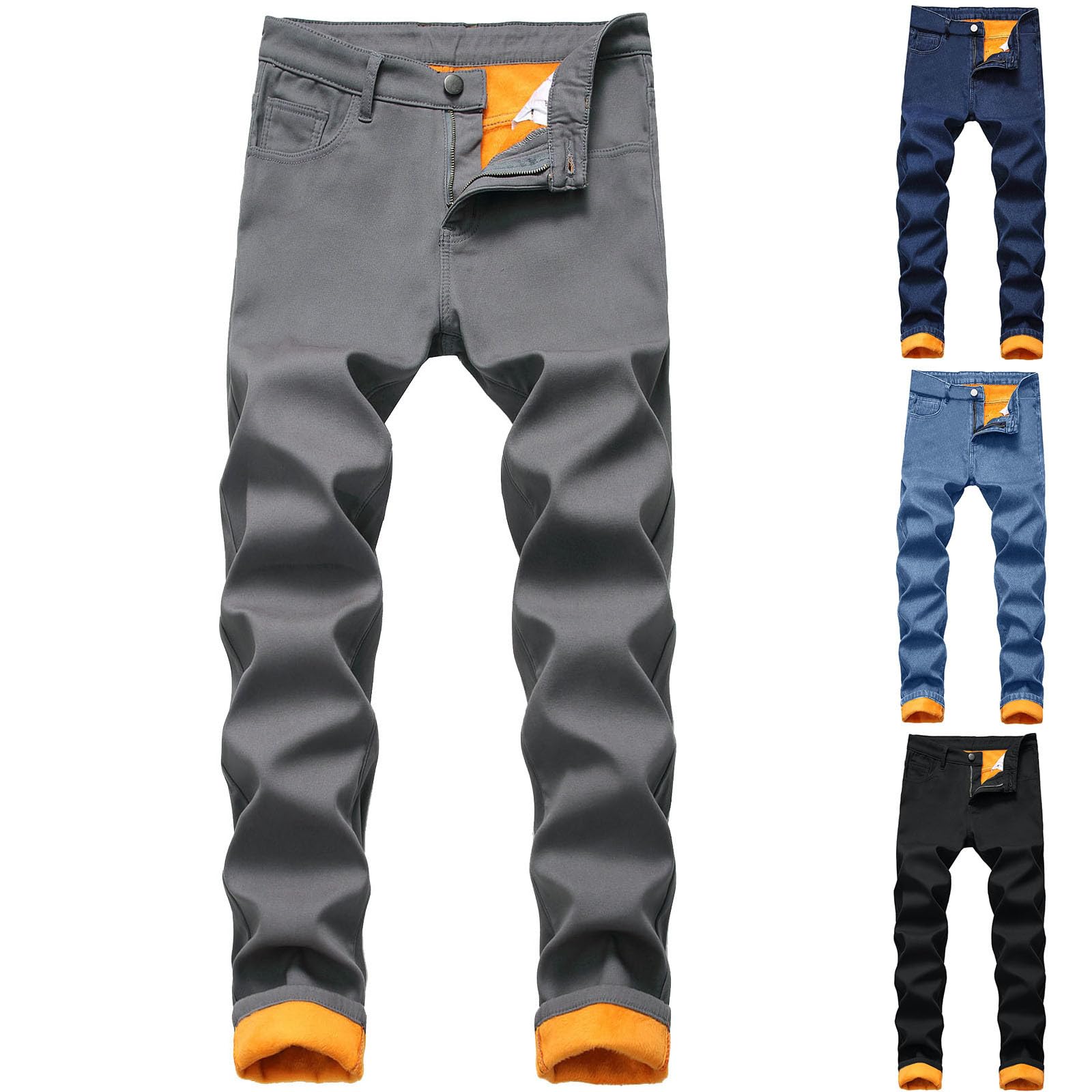Pantalones térmicos para hombre de invierno, pantalones térmicos acolchados, pantalones de nieve forrados de forro polar, pantalones de invierno delgados, resistentes al viento, elásticos,
