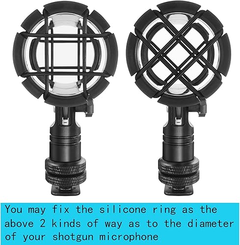 Miniatura 2 de Nicama NC4 Micrófono Soporte universal Clip con cámara Cold Shoe para micrófono de escopeta AKG D230 Sennheiser MKH-416 ME66 Rode NTG-2 NTG-1