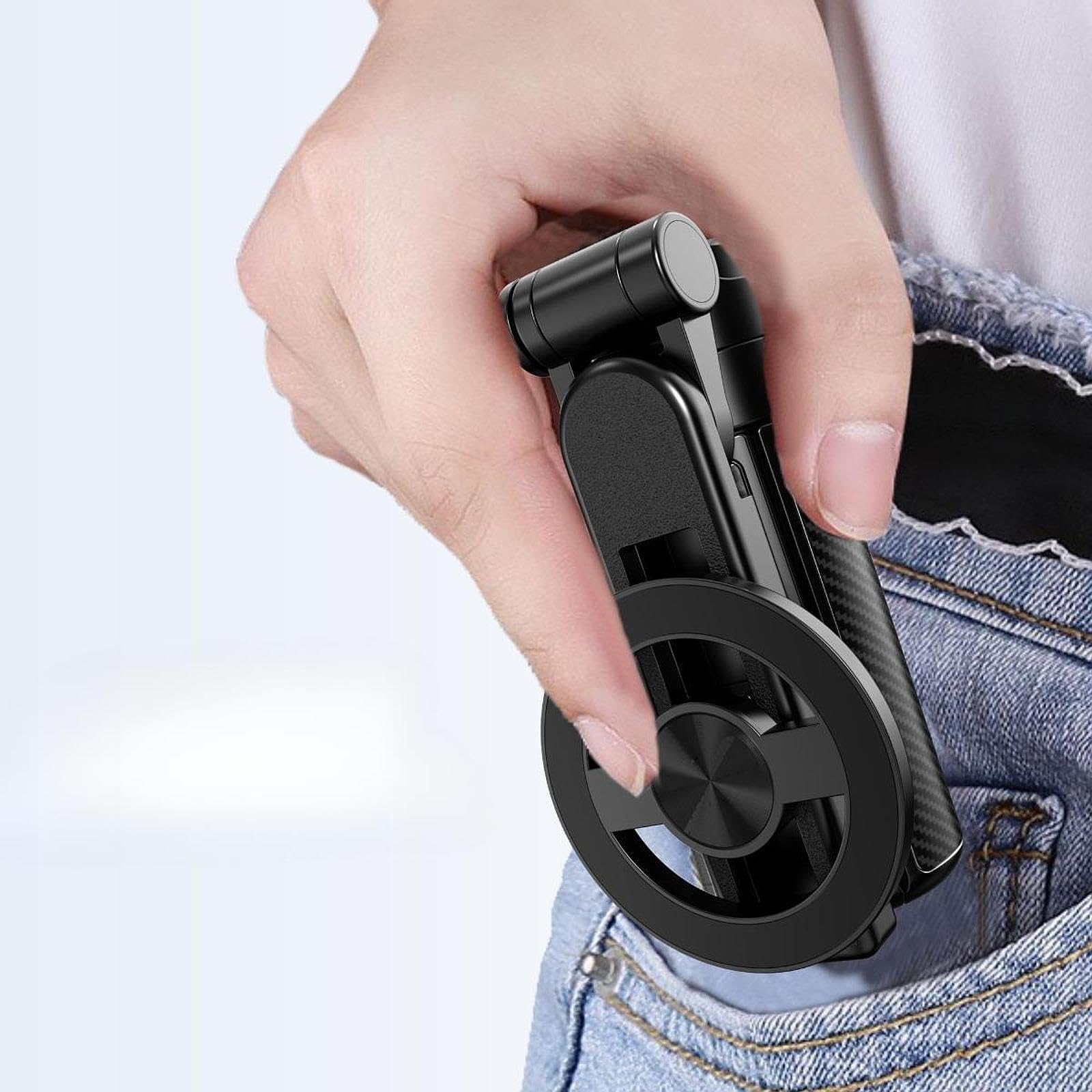 Supporto Universale per Telefono Cellulare, treppiede da Viaggio con Asta per Selfie, Girevole e Flessibile, Versatile per Vlog, scattare Foto in