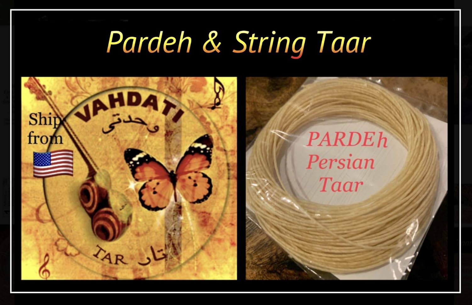 PARDEH and STRING TAAR, Parde, string persian tar پرده و سیم تار