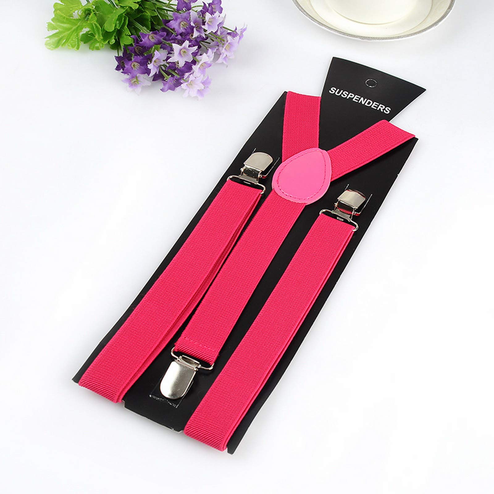 Tirantes de 25 mm de ancho para hombre, resistentes, ajustables y elásticos en la espalda en Y para pantalones informales y formales.