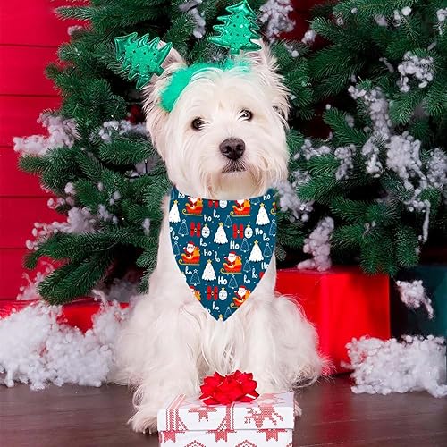 Miniatura 2 de Paquete de 4 pañuelos navideños para perros, ajustables para Halloween, Acción de Gracias, Navidad, Año Nuevo, fiestas, decoraciones para mascotas,