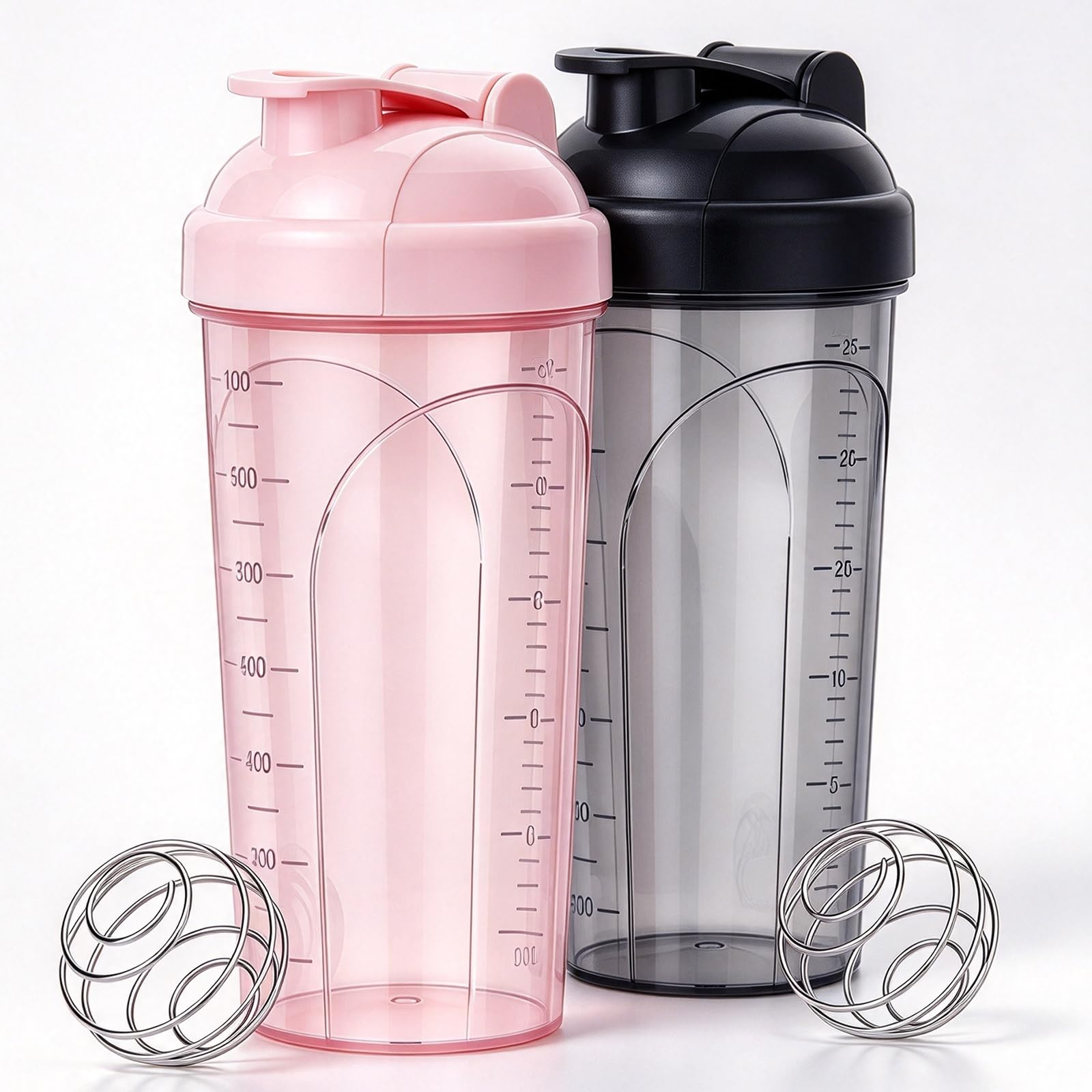 Protein Shaker Bottle 2 Pack 28oz with Mixing Ball Leakproof Gym — Amazon image 10
