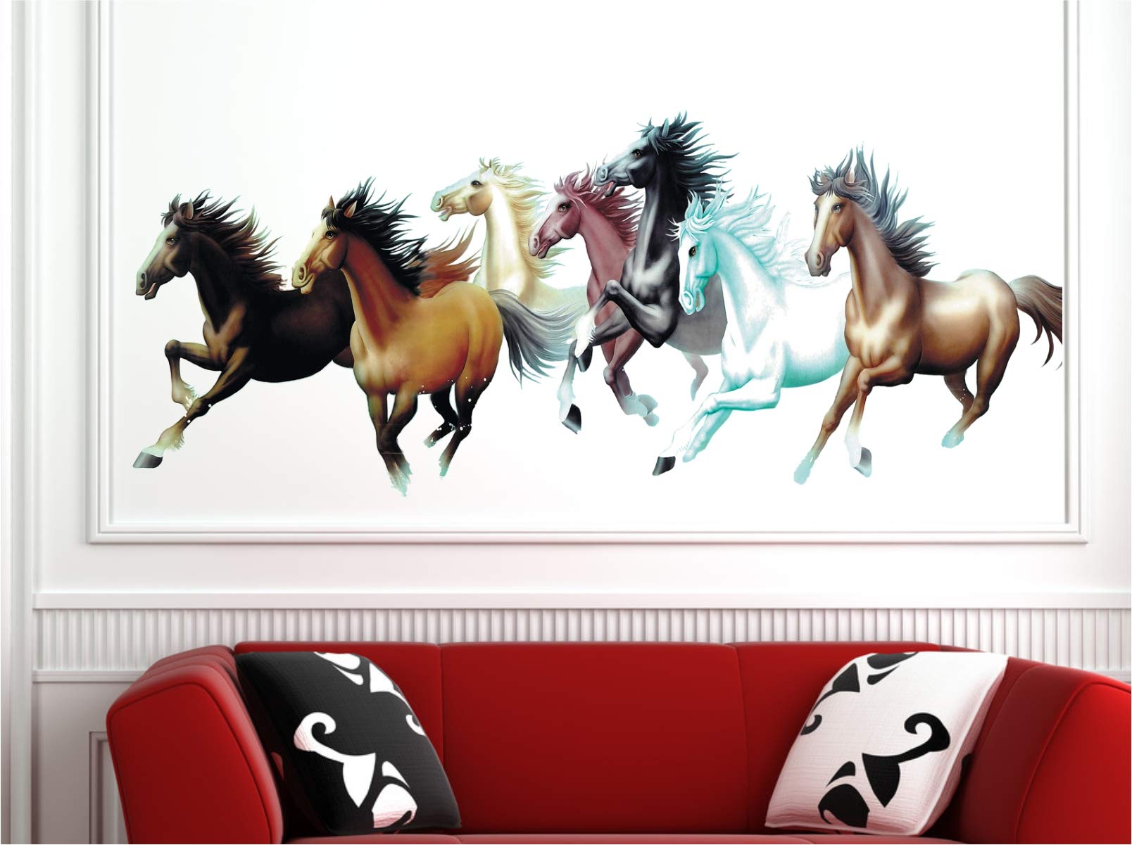 Kishna Sticker Running Horse Wall Sticker Size 52x120 cm Pack of 1 (459) (B0CHP7YDRK) Amazon Price History, Amazon Price Tracker