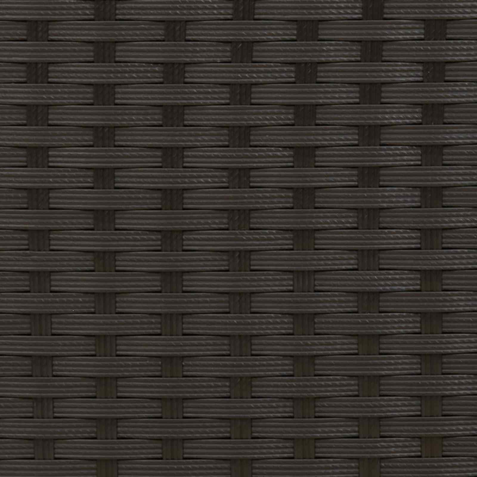 vidaXL Schrank Schwarz 70 x 50 x 87 cm Polyester und Roly Ratten, Garten- und Terrassenlager, Rechteckschrank, robuster Holz-Rattan, leicht, praktische Lösungen für draußen