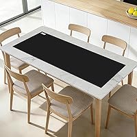 Foepoge Heat-Resistant Silicone Table Protector 49.2x19.7 Inch - Food-Grade Waterproof Pad for Dining Table, Kitchen Counter & Crafts